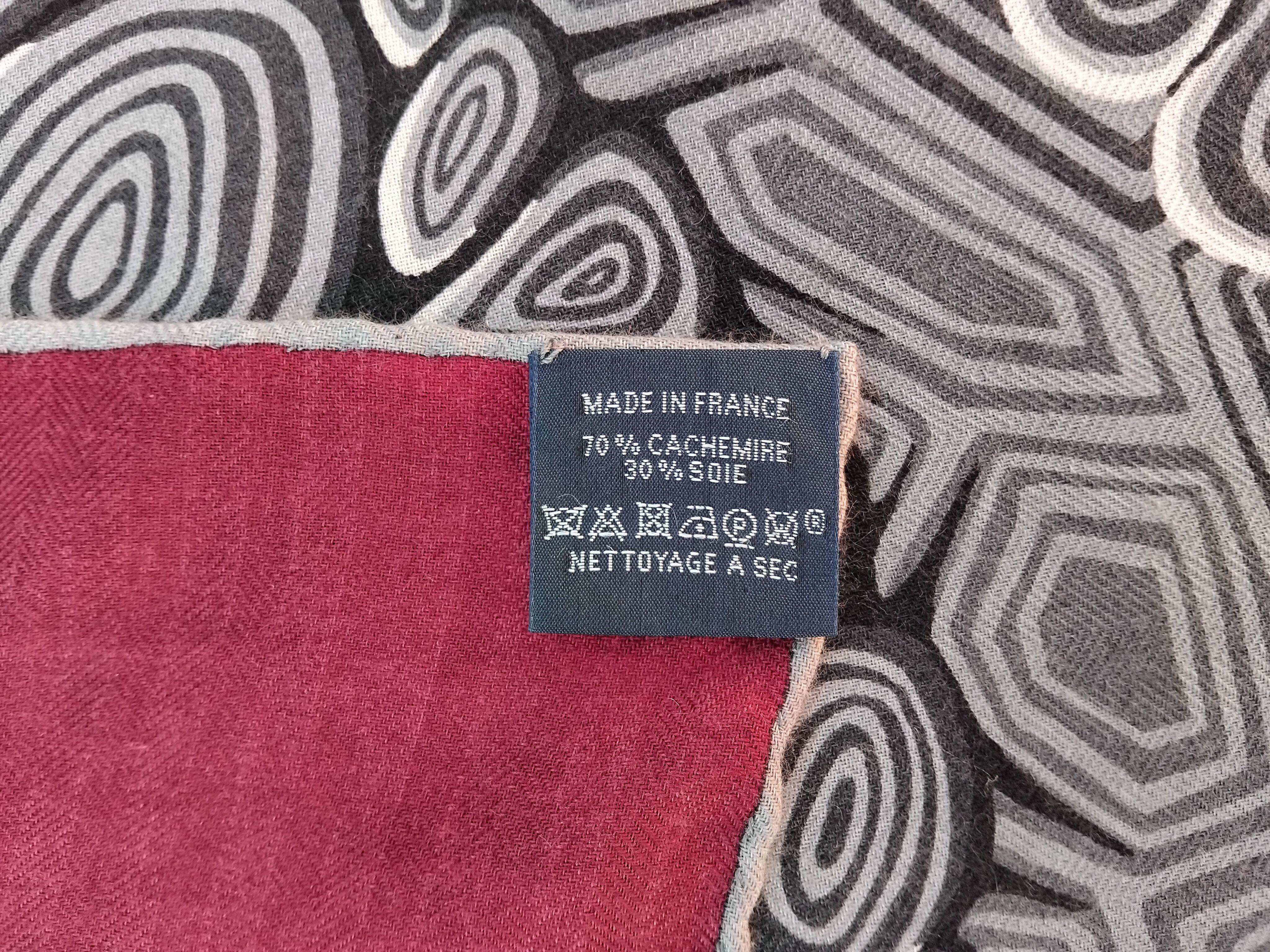 Hermès Scarf Shawl AAAAARGH! T-Rex Dinosaur Shirley Cashmere 100 cm For Sale 5