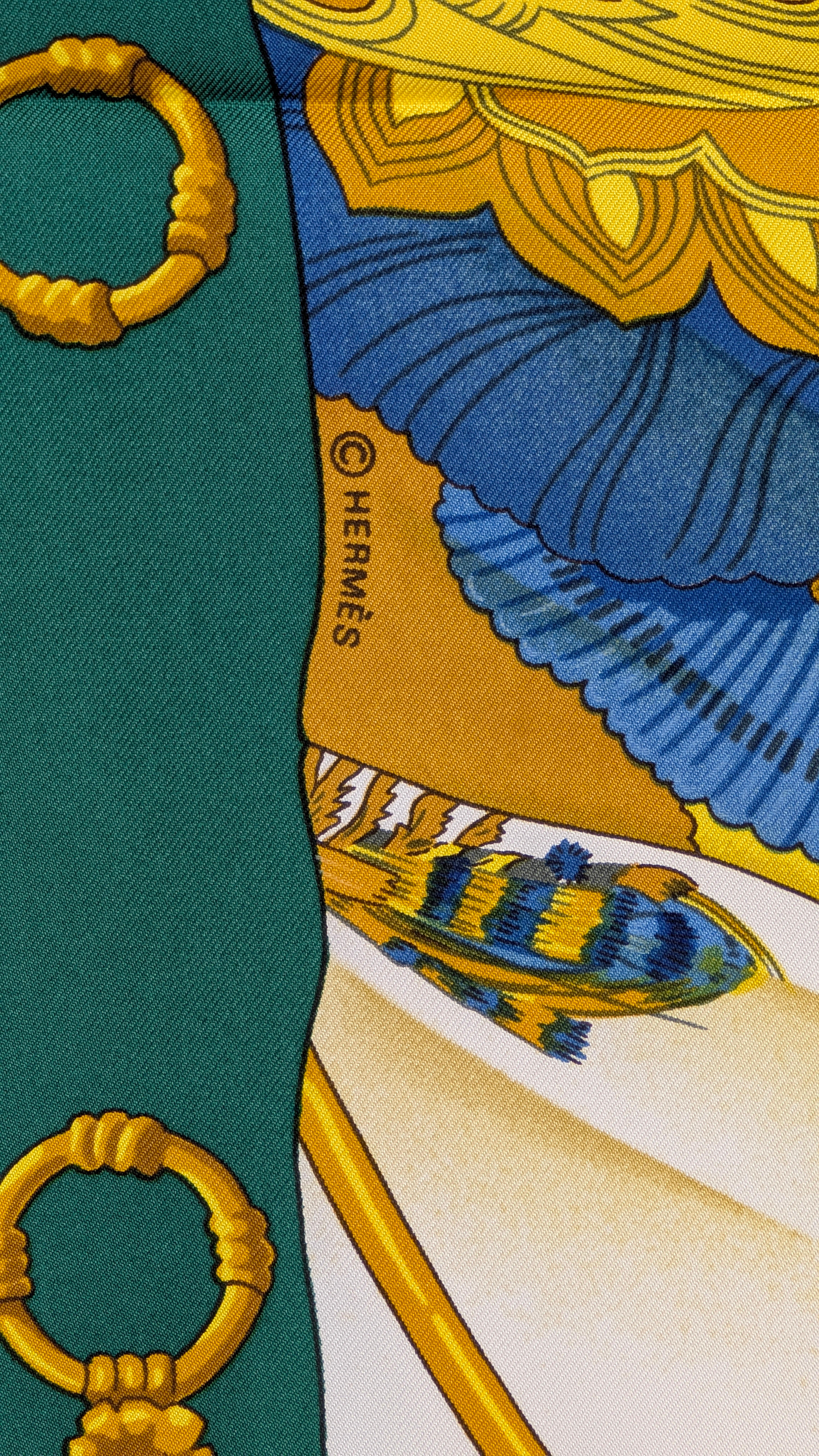 Pañuelo HERMÈS Soleil de soie en venta 1