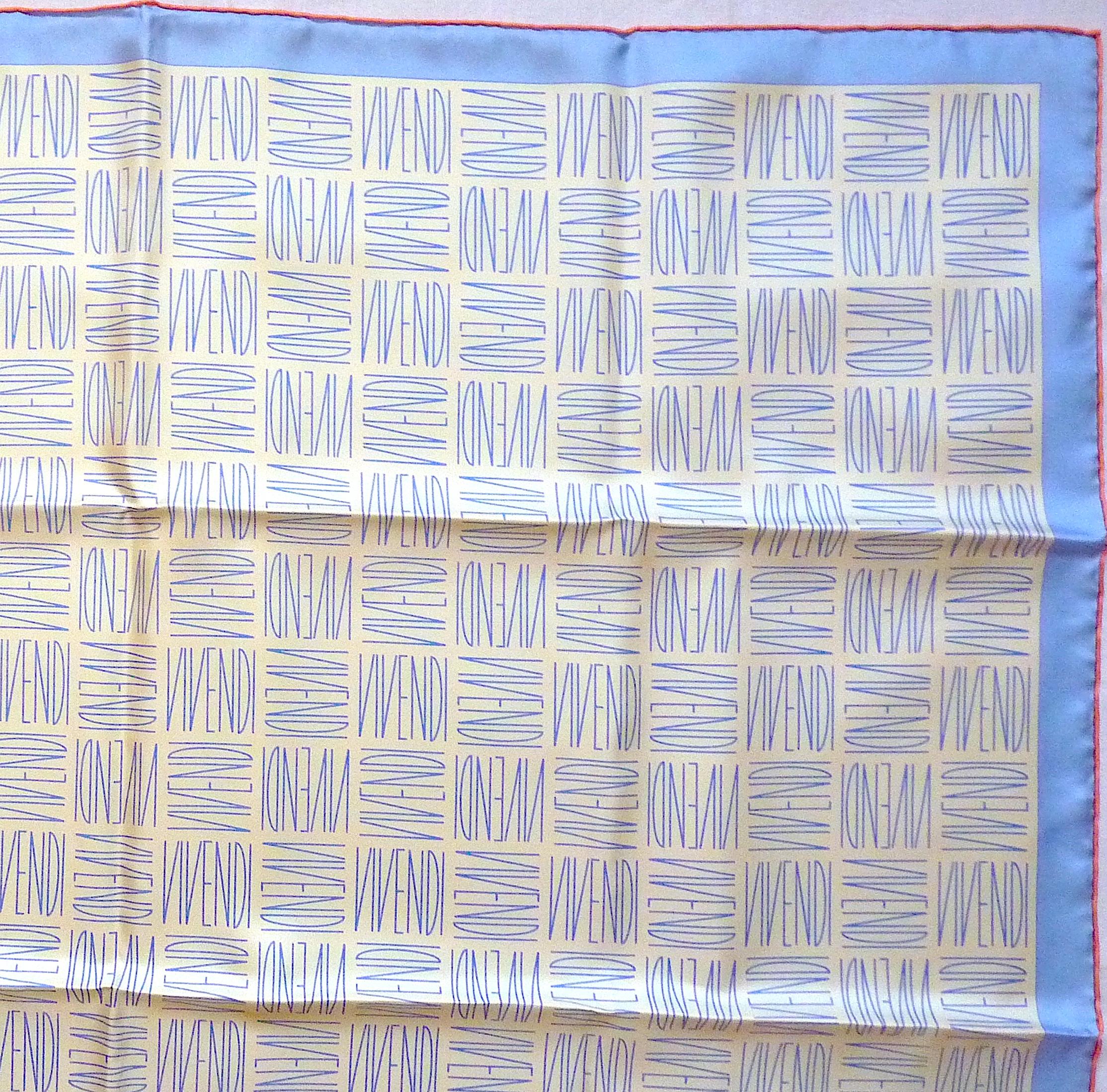 Hermes Scarf Special Edition for Vivendi in 1998 For Sale 2
