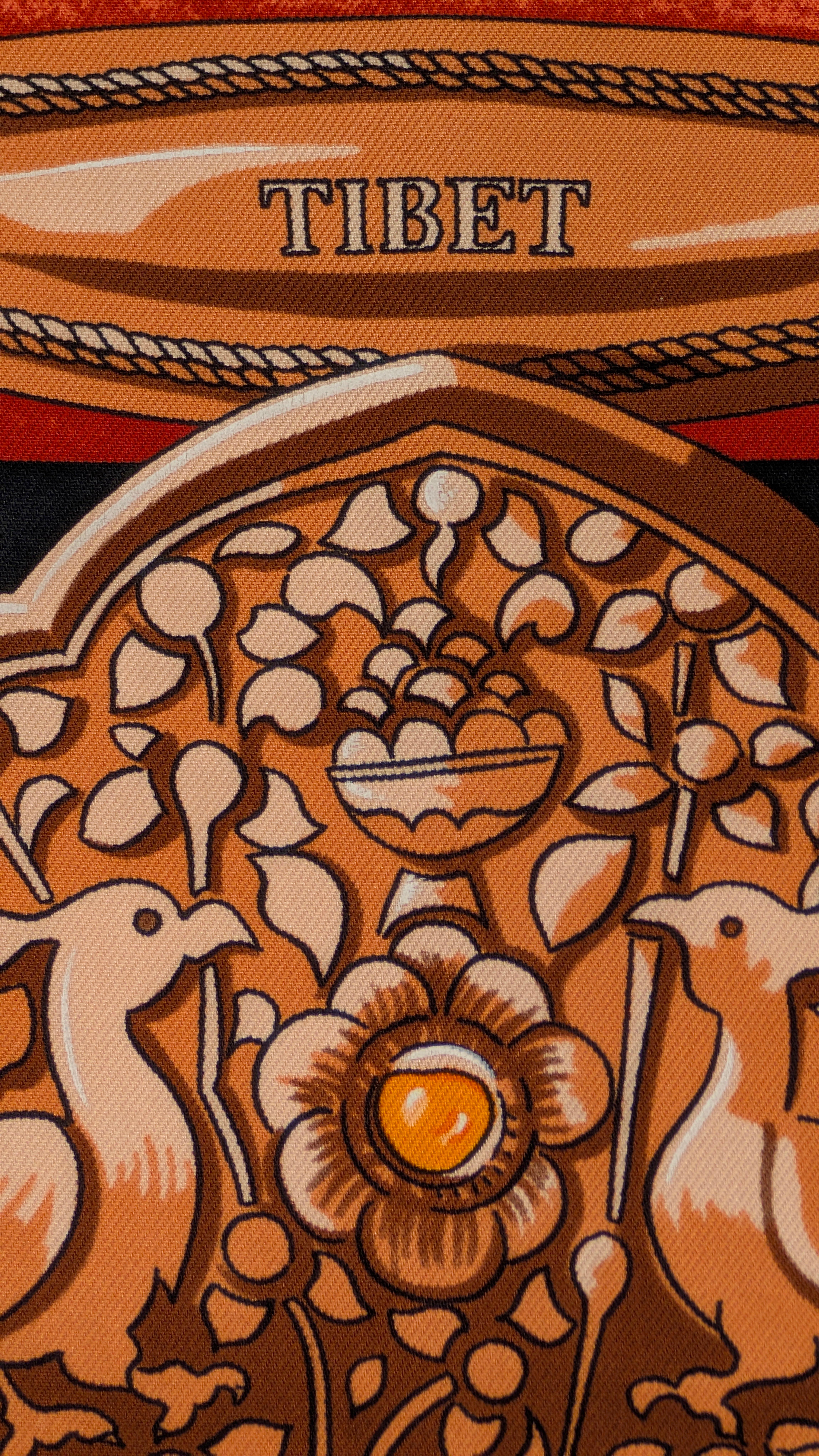 Nero HERMÈS  sciarpa    TIBET in vendita