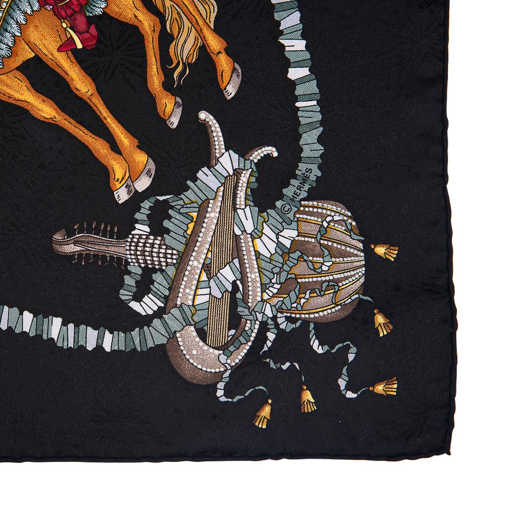 Women's Hermes Scarf Vintage Les Fetes du Roi Soleil Jacquard Silk