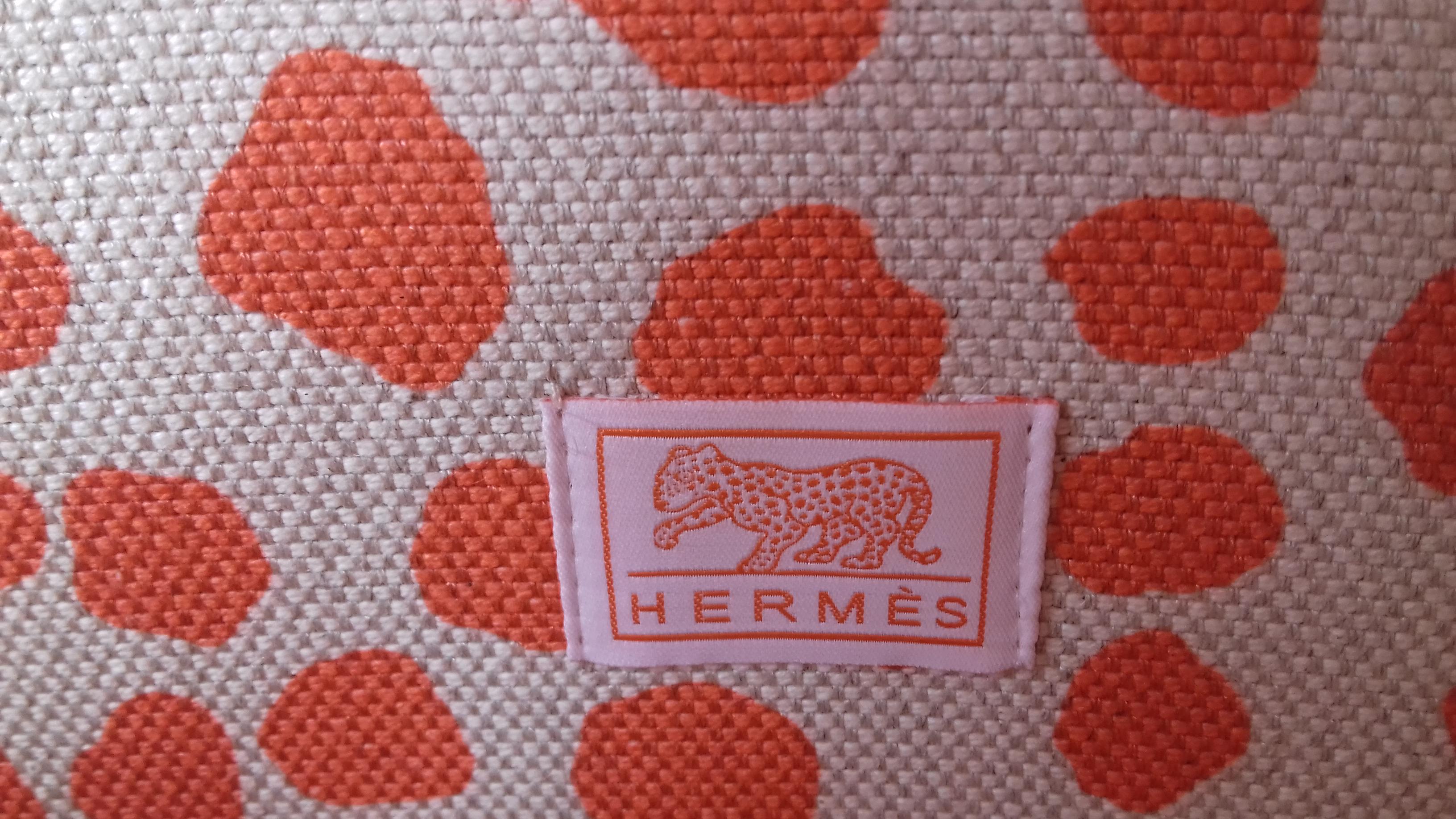 Hermès School Bag Cartable Toile Jeux dans la Jungle Pink Tangerine 3 ways  5