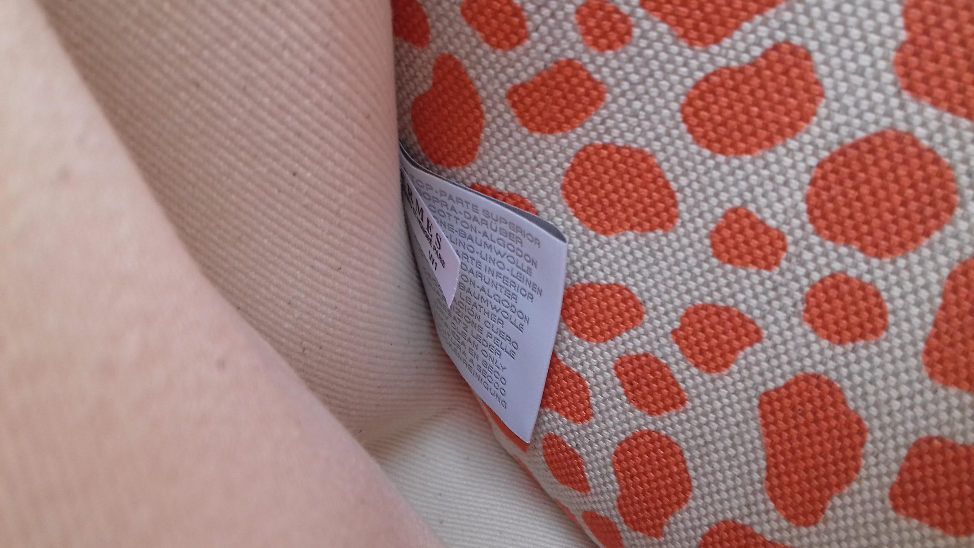 Hermès School Bag Cartable Toile Jeux dans la Jungle Pink Tangerine 3 ways  8