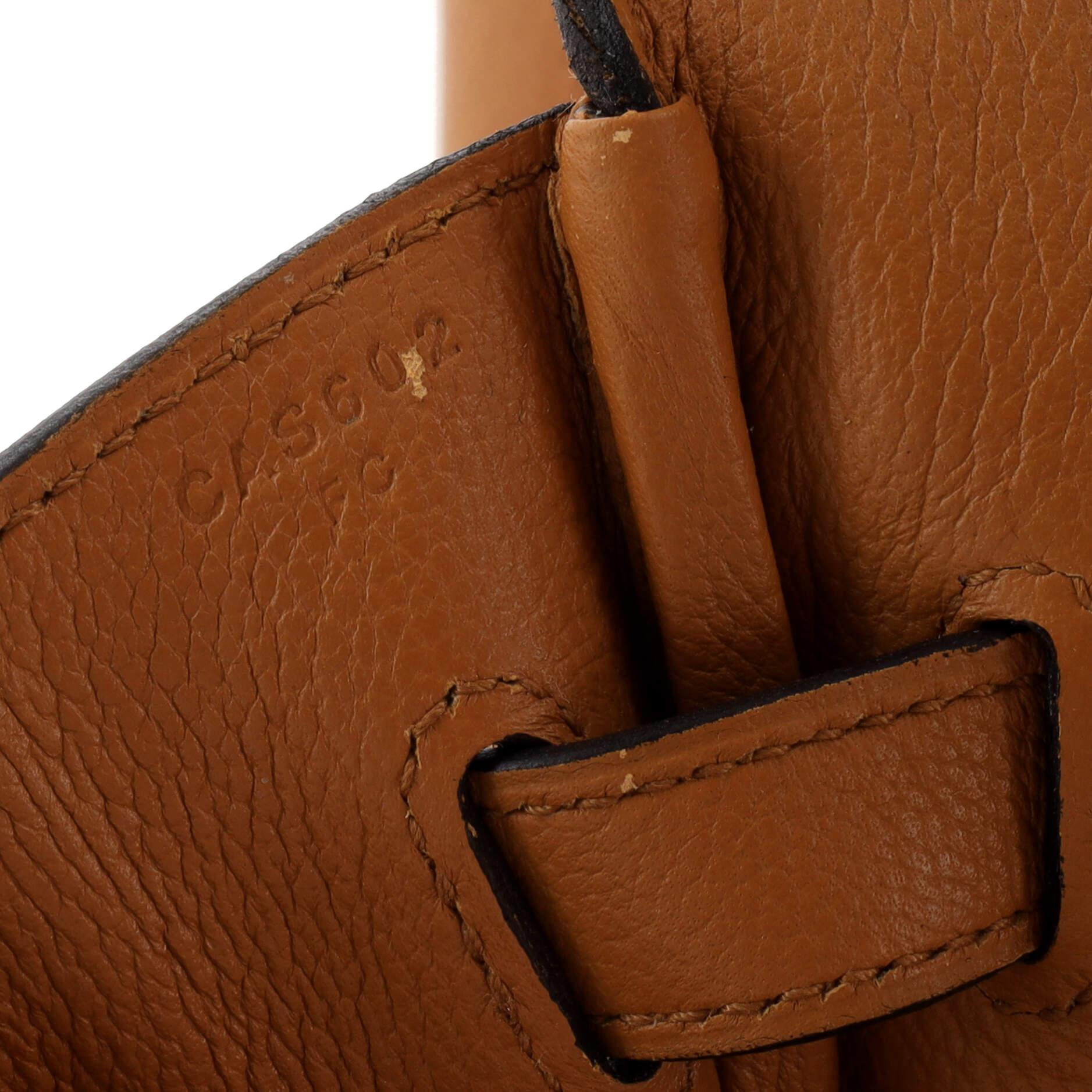 Hermes Sea Surf Birkin Bag Toffee Novillo with Palladium Hardware 35 For Sale 6