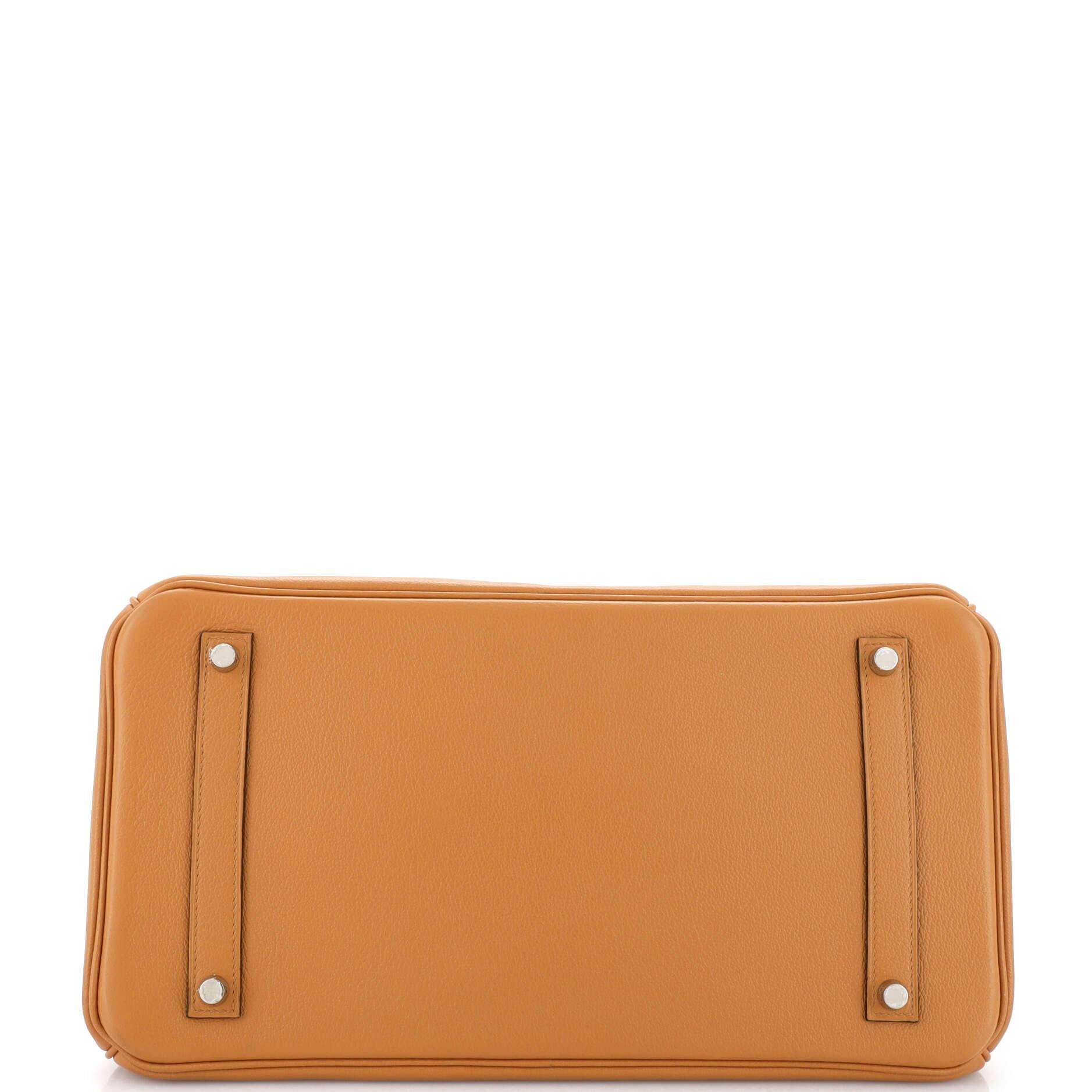 Hermes Sea Surf Birkin Bag Toffee Novillo with Palladium Hardware 35 For Sale 1