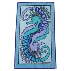 Hermès Seahorses Terry Beach Towel