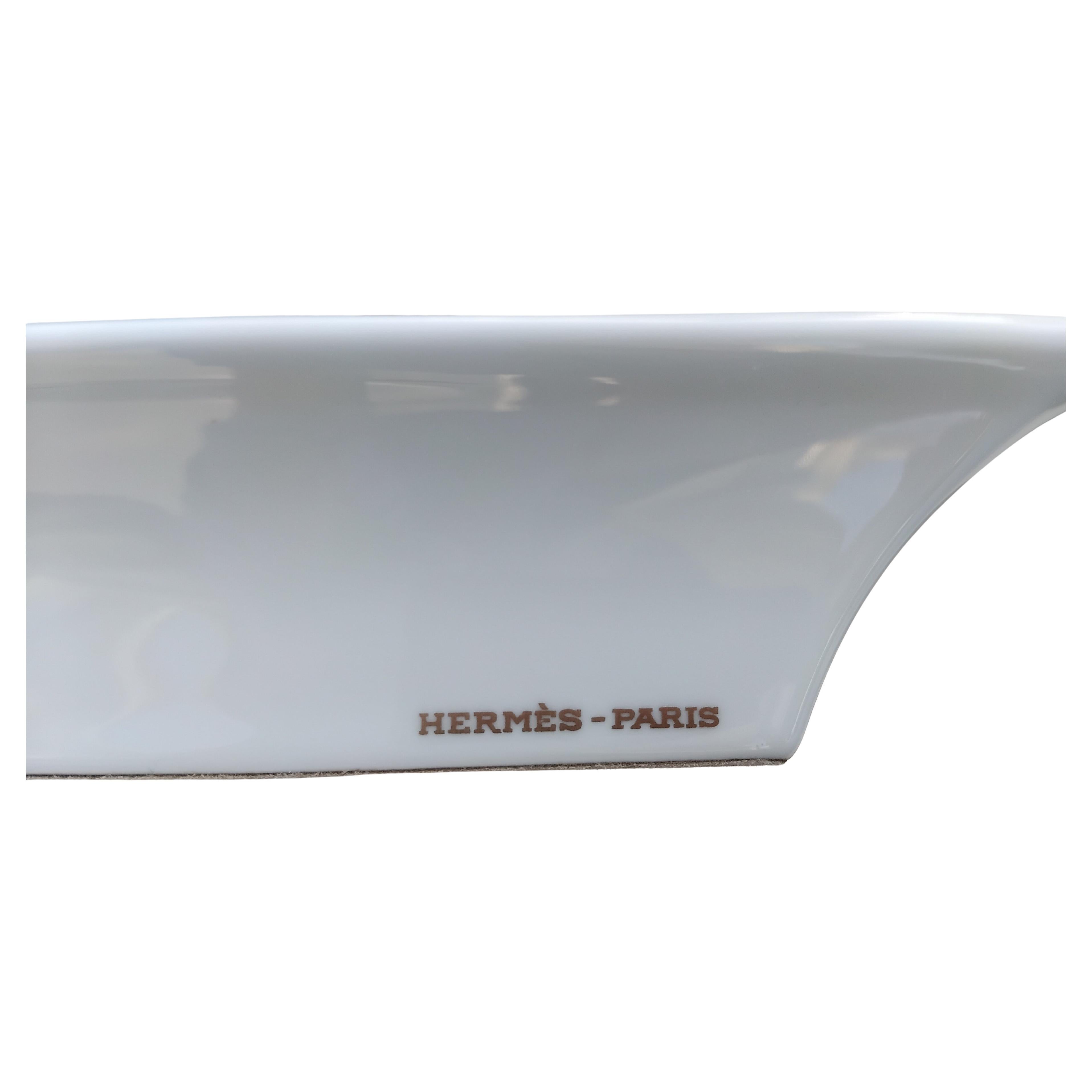 Hermès Seashells Print Vintage Porcelain Ashtray Change Tray Porcelain 5