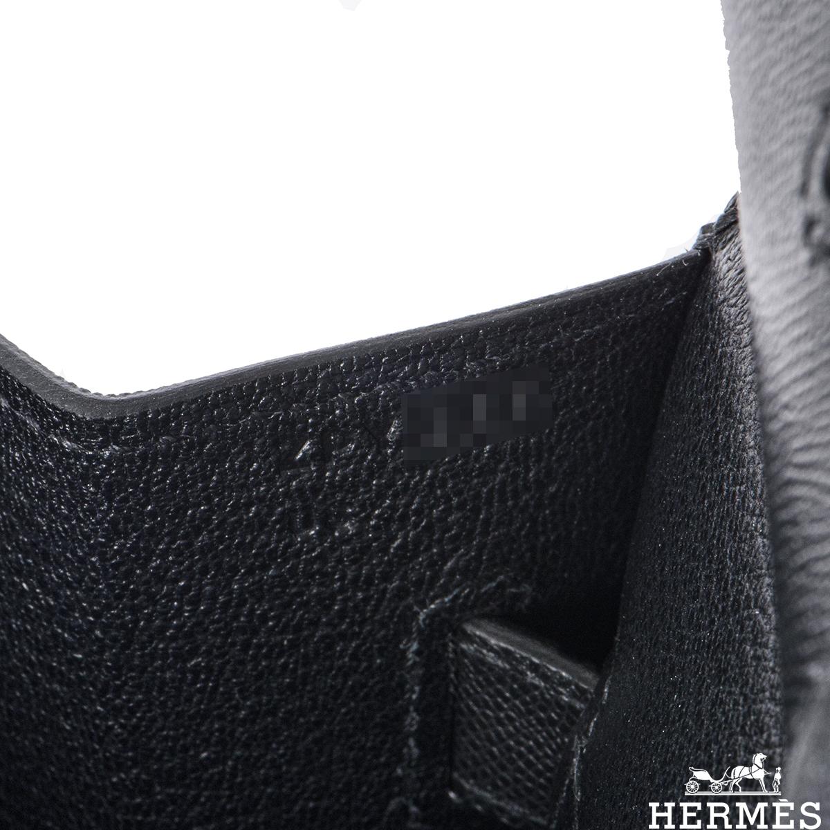 Hermès Sellier Birkin 30 Noir Veau Madame PHW In New Condition In London, GB