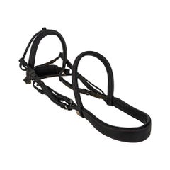 Hermès Sellier Figure-8 Jumping Bridle Black Leather Red Stitch Limited Edition