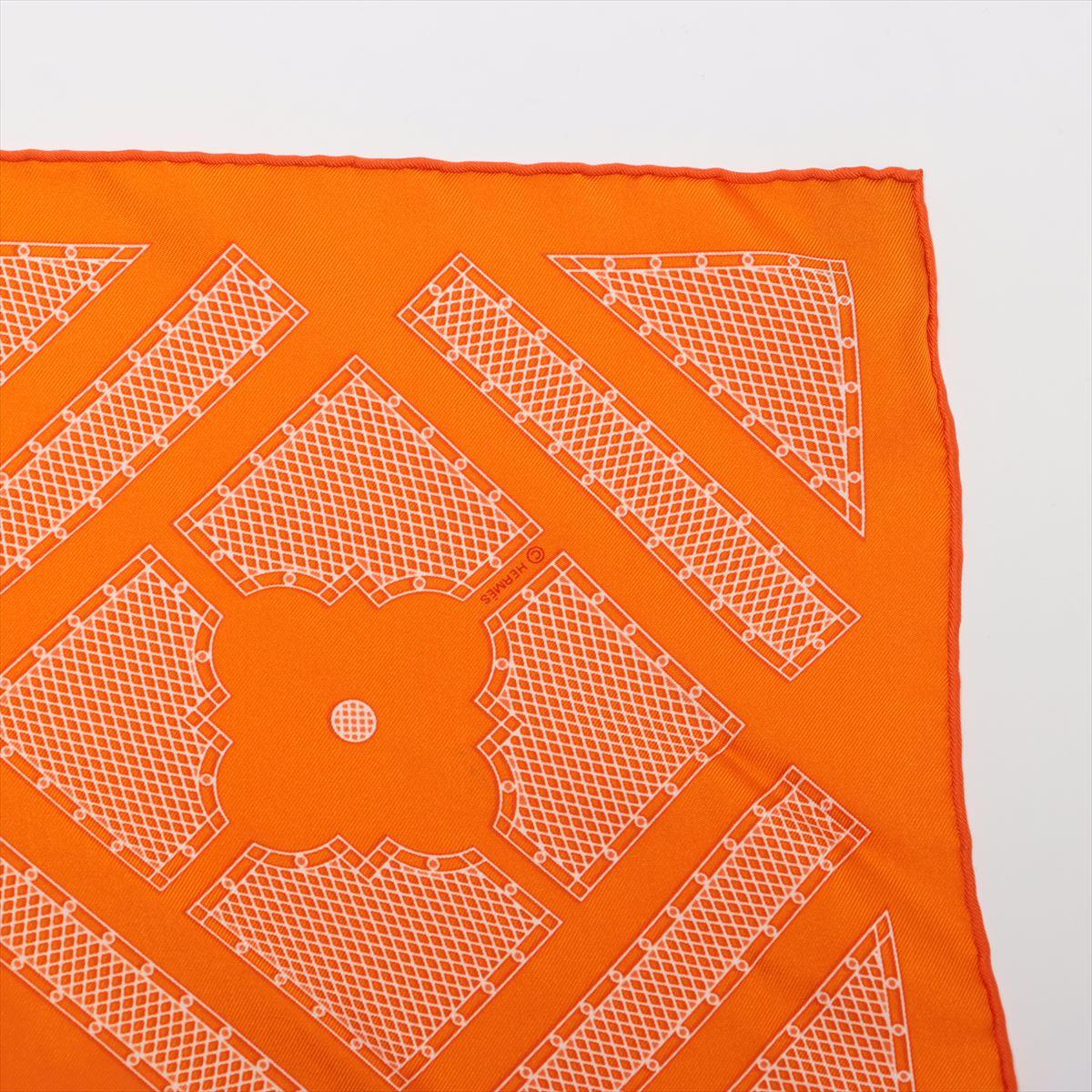 Women's Hermes Sellier Serie Silk Scarf  Orange