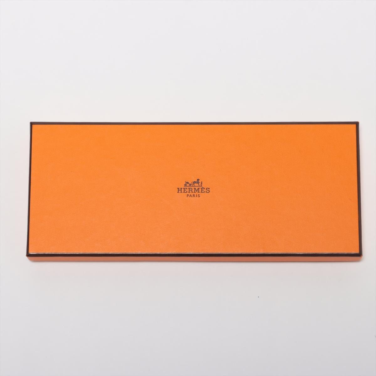 Hermes Sellier Serie Silk Scarf  Orange 4