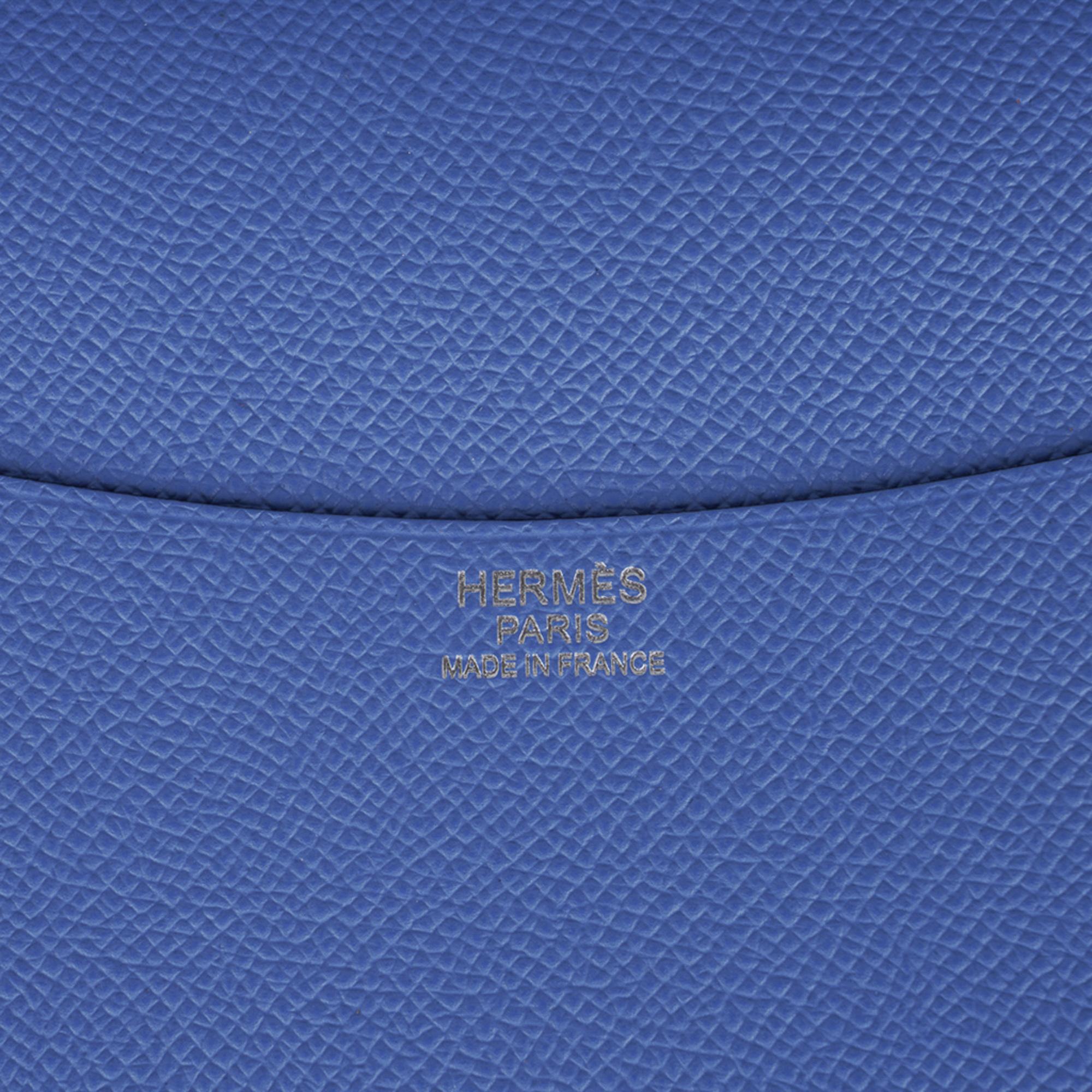 Women's or Men's Hermes Semainier Agenda Cover Blue Agate Epsom New