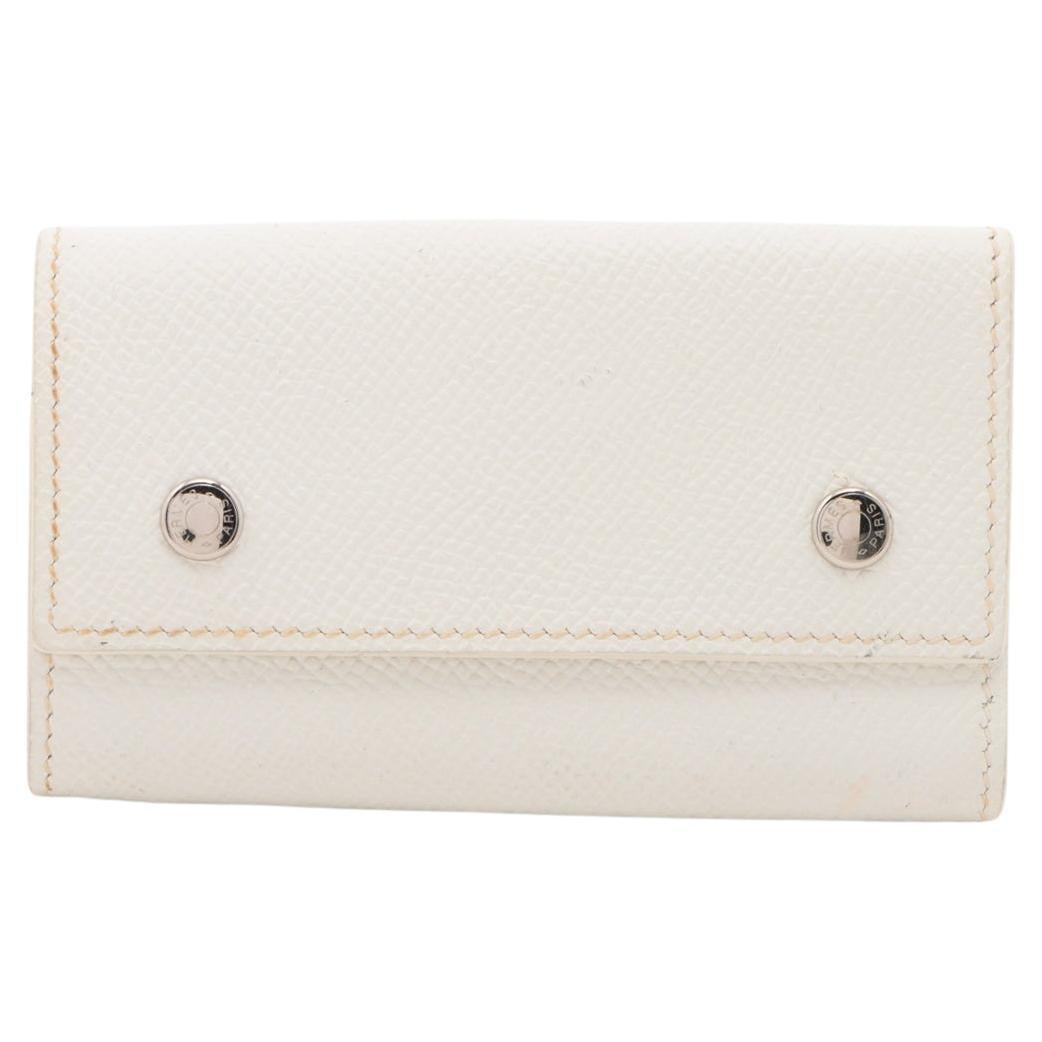 Bottega Intrecciato Leather Card Case Brown x Black For Sale at