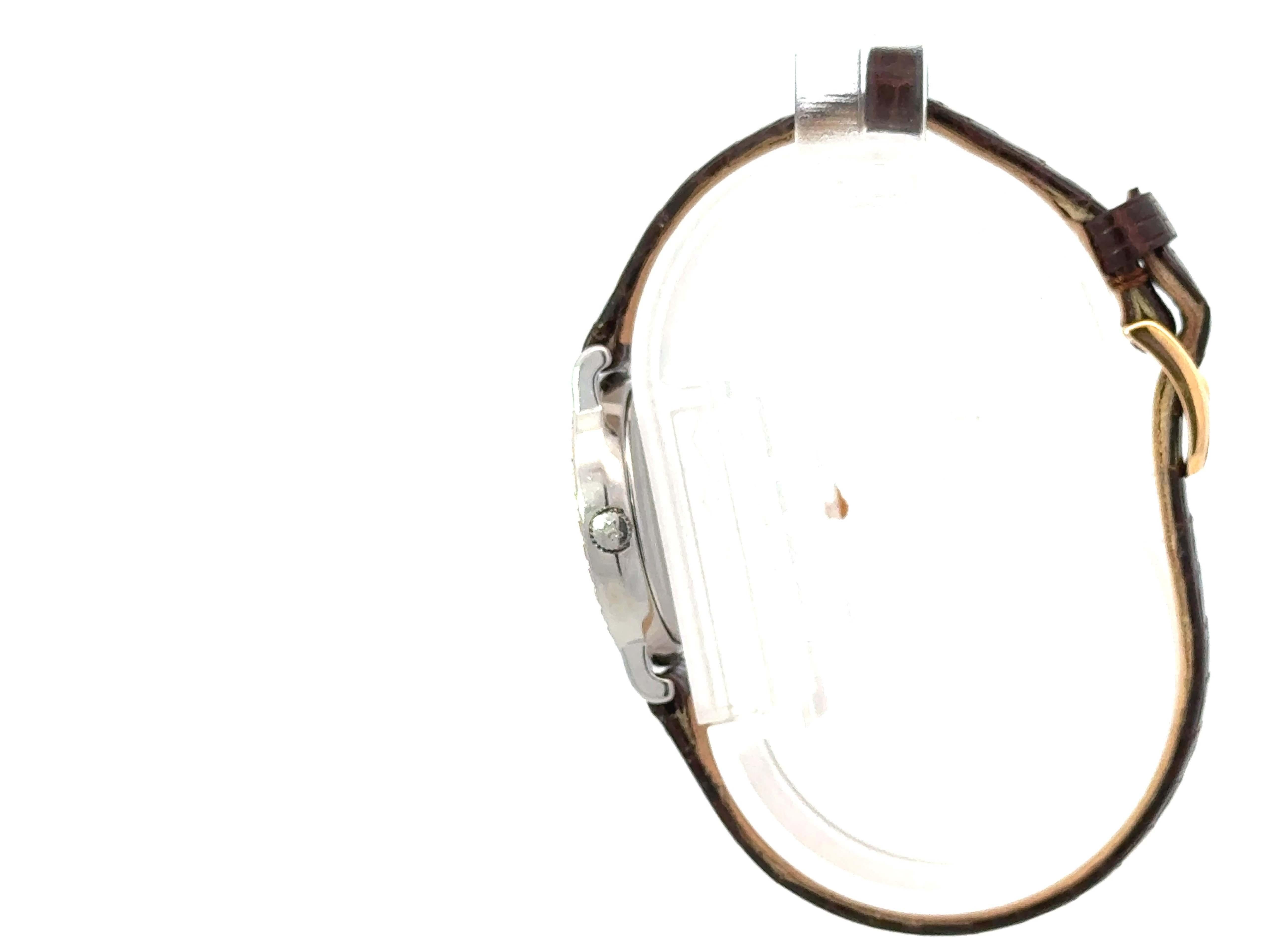 HERMES Serie Quarz-Uhr Eidechsenarmband 25 mm 1