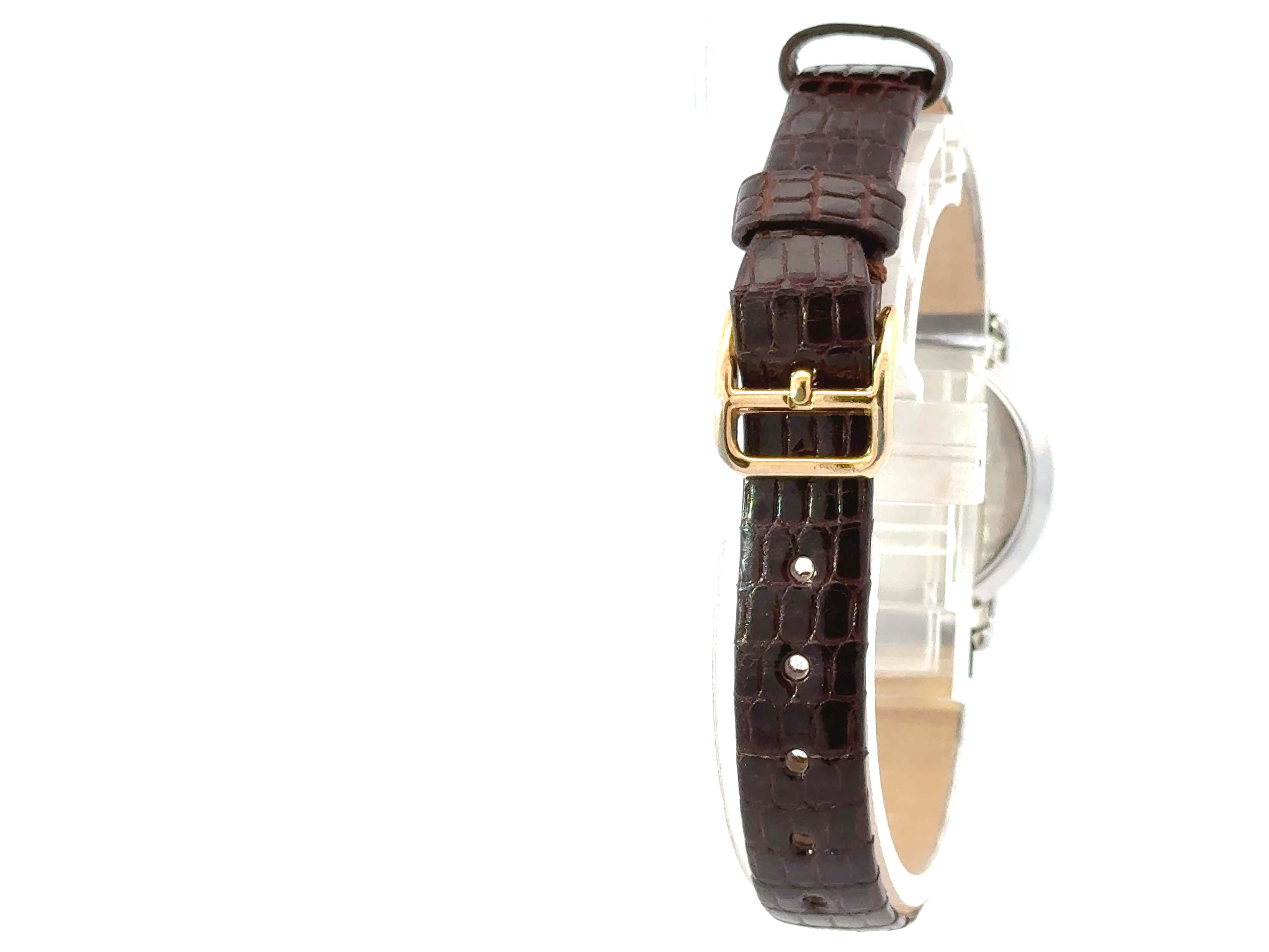 HERMES Serie Quarz-Uhr Eidechsenarmband 25 mm 2