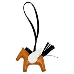 Hermès Sesame/Black Rodeo Pegase Bag Charm