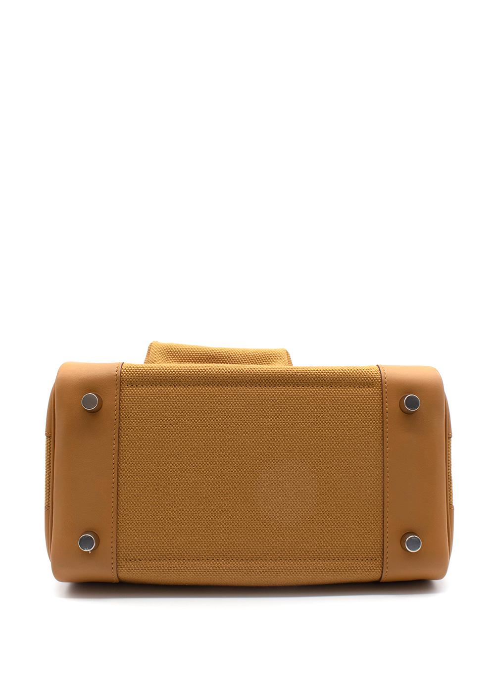 Sesame Canvas Cargo Birkin 25 PHW, Hermès im Angebot 1