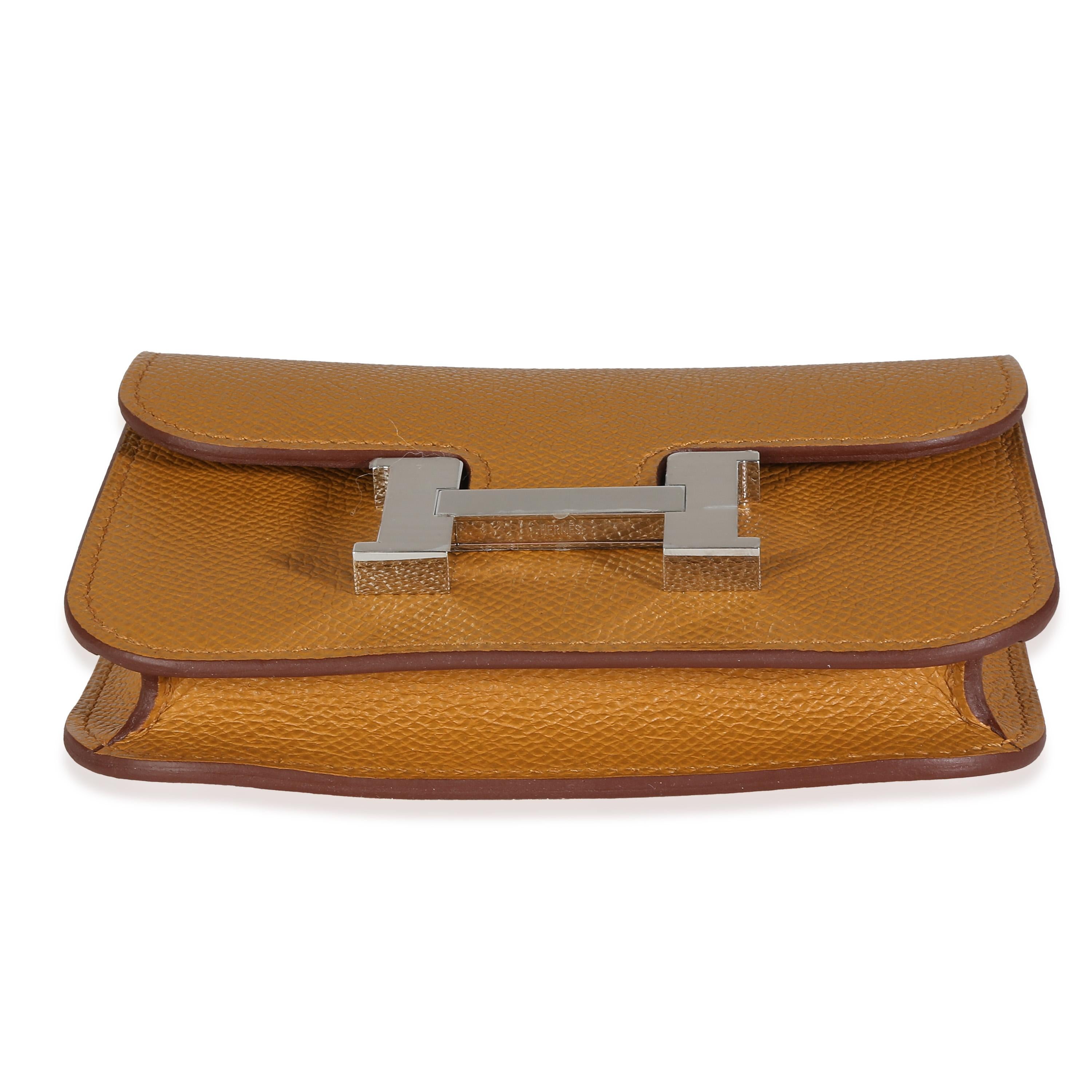 Hermès Sesame Epsom Constance Slim Wallet PHW For Sale 2