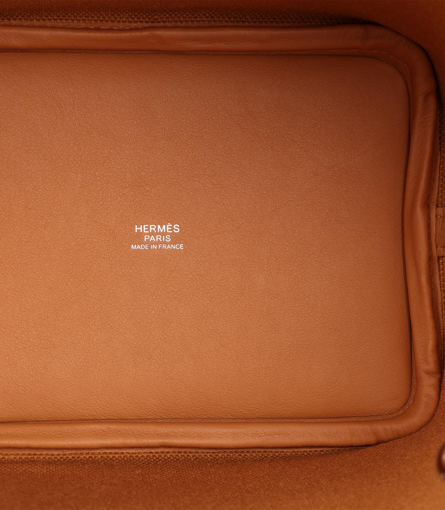Hermès Sesame Swift And Toile Goeland Cargo Picotin Lock 18 im Angebot 5