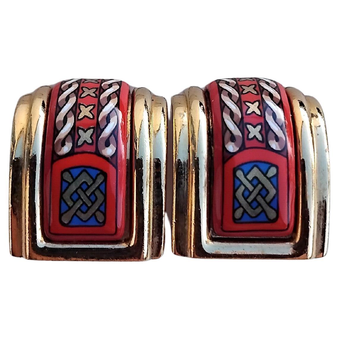 Hermès Juego Pulseras Pendientes Galgo Oro Talla 65 en venta 11