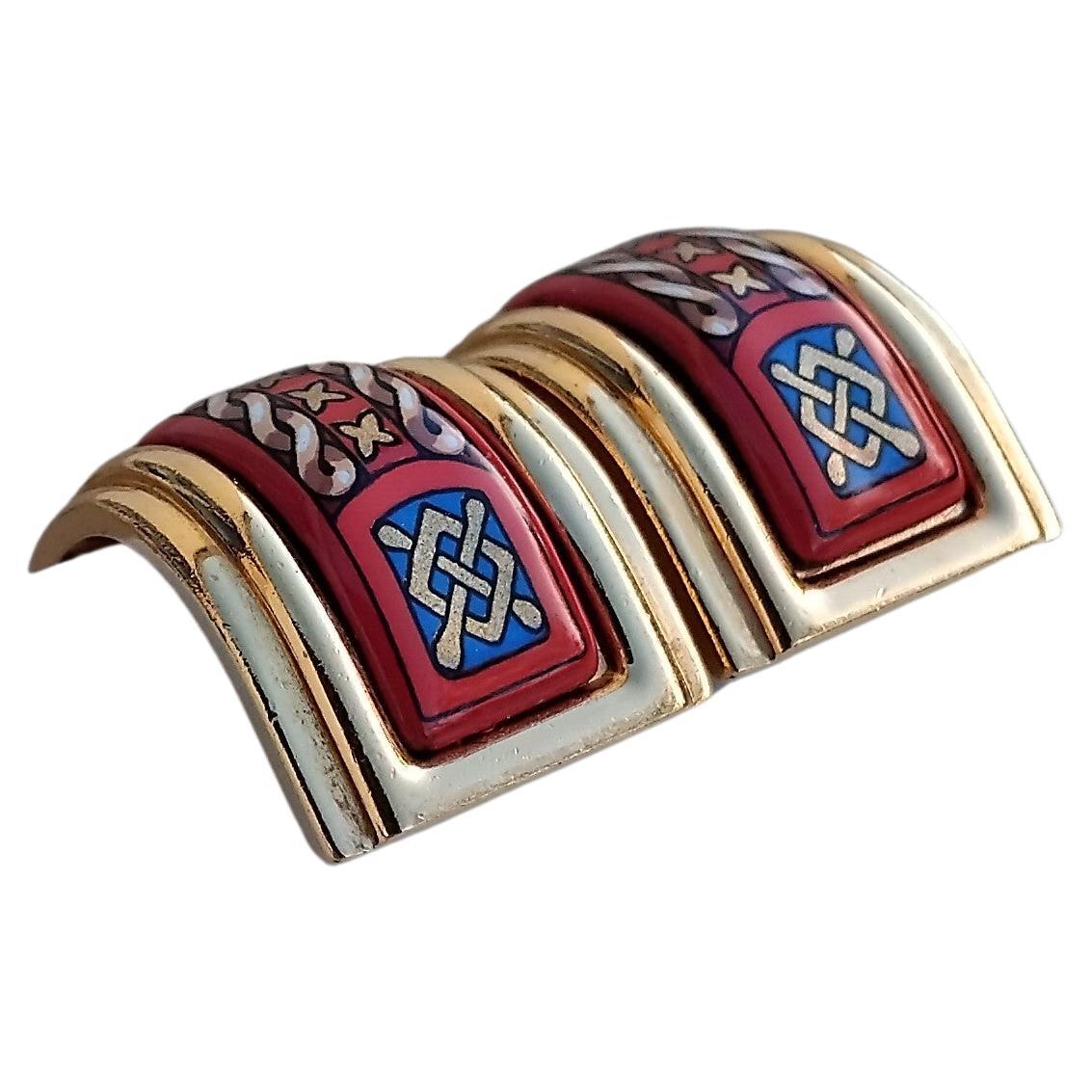 Hermès Juego Pulseras Pendientes Galgo Oro Talla 65 en venta 12