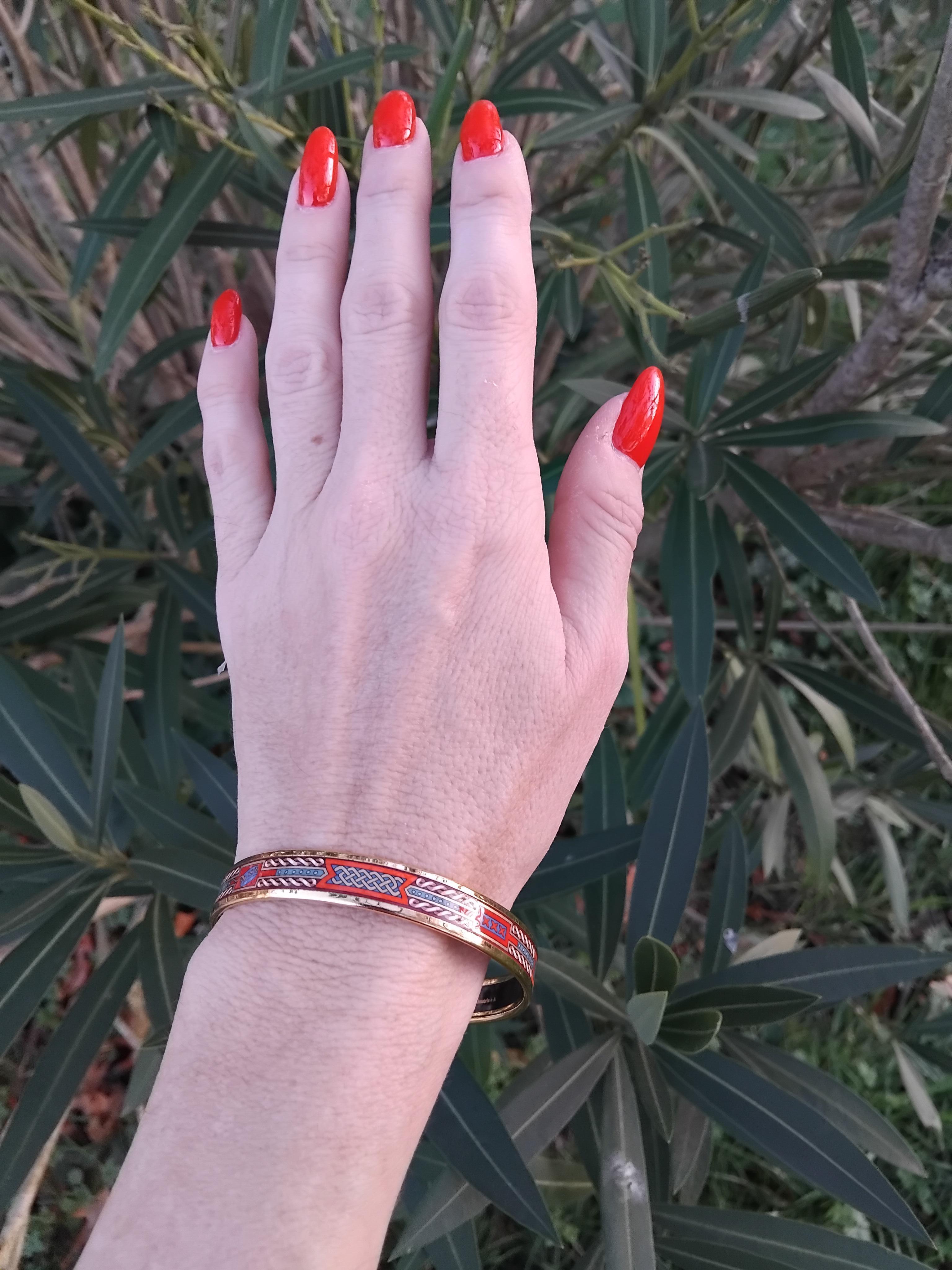 Hermès Juego Pulseras Pendientes Galgo Oro Talla 65 en venta 14