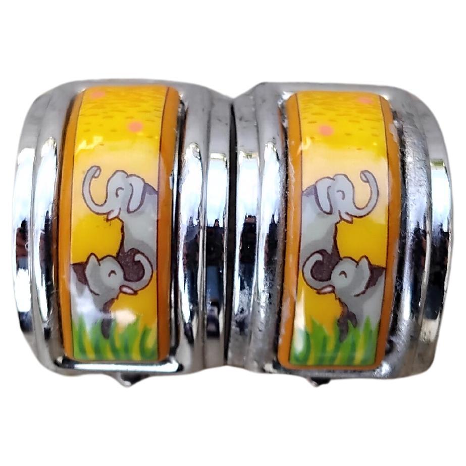 Hermès Set Pendientes a juego Pulsera Elefantes pastando Phw S. 65 en venta 11