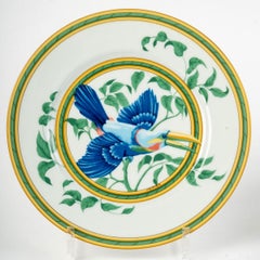 Hermes - Set of 10 Dessert Plates Toucan Porcelain