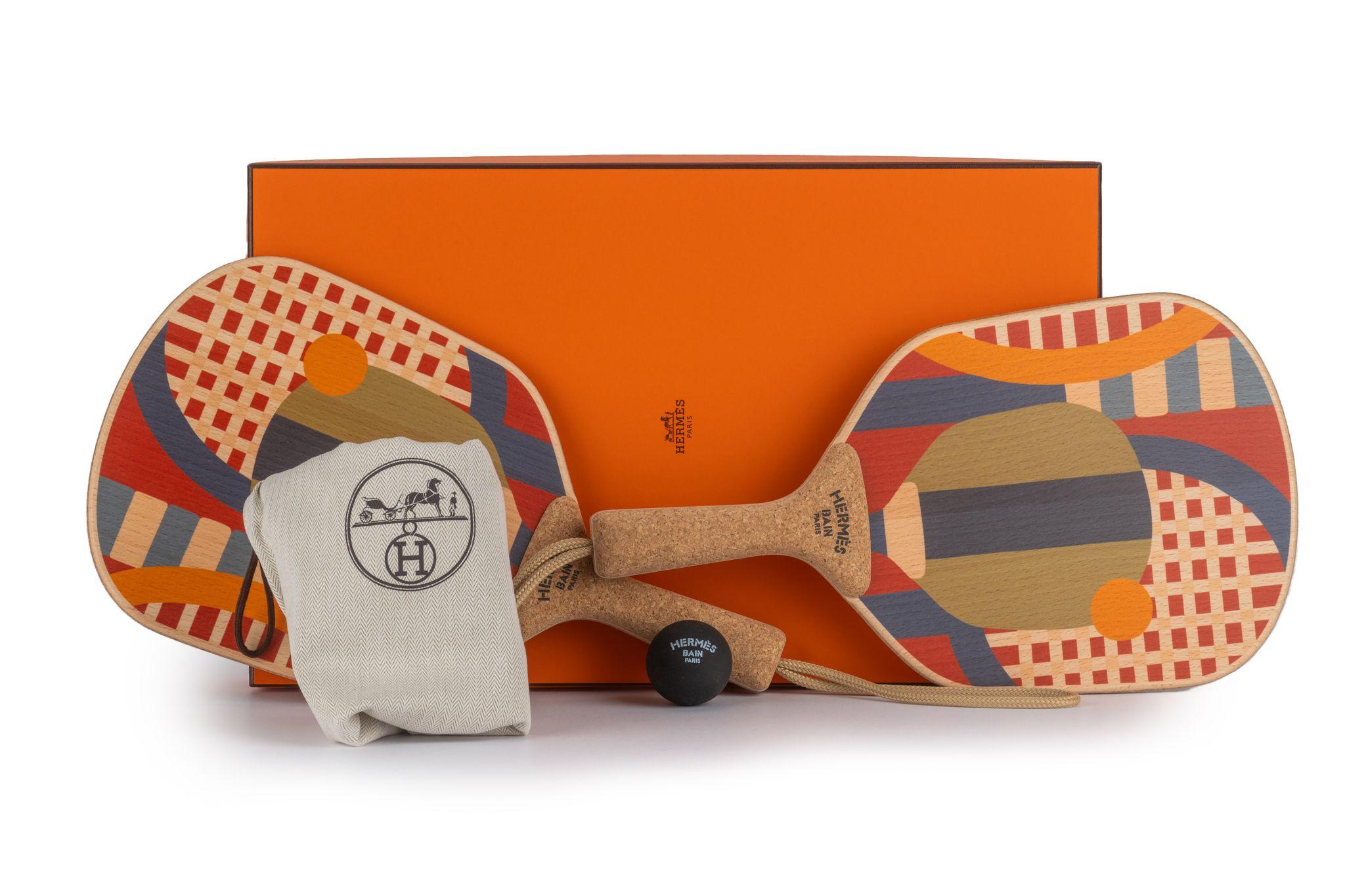 Hermès Set of 2 BNIB Beach Rackets For Sale 4