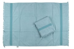 Hermès Set Of 2 Celeste Cotton Towels