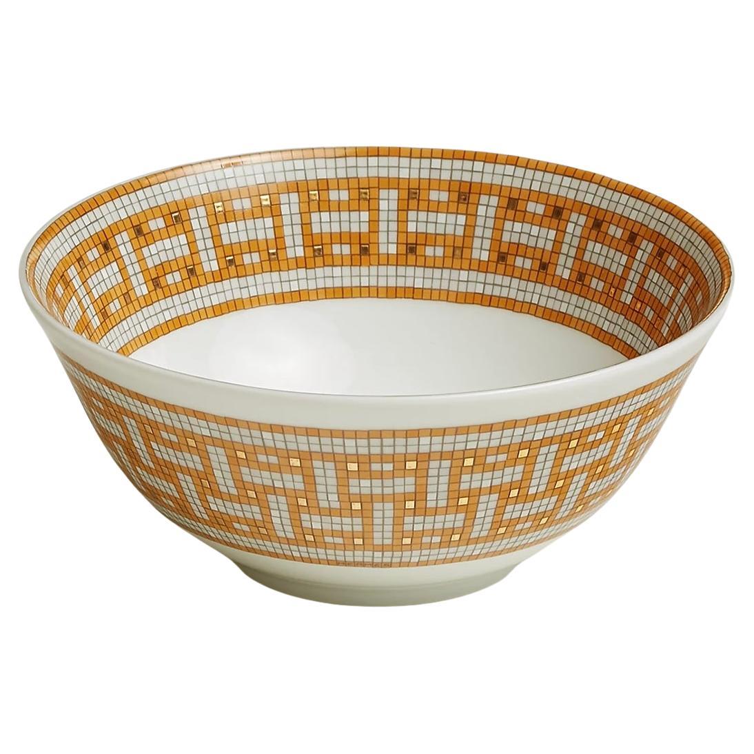 Hermes set of 2 Mosaique au 24 gold bowls