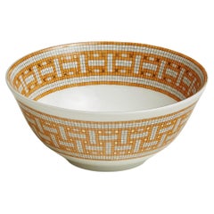 Hermes set of 2 Mosaique au 24 gold bowls