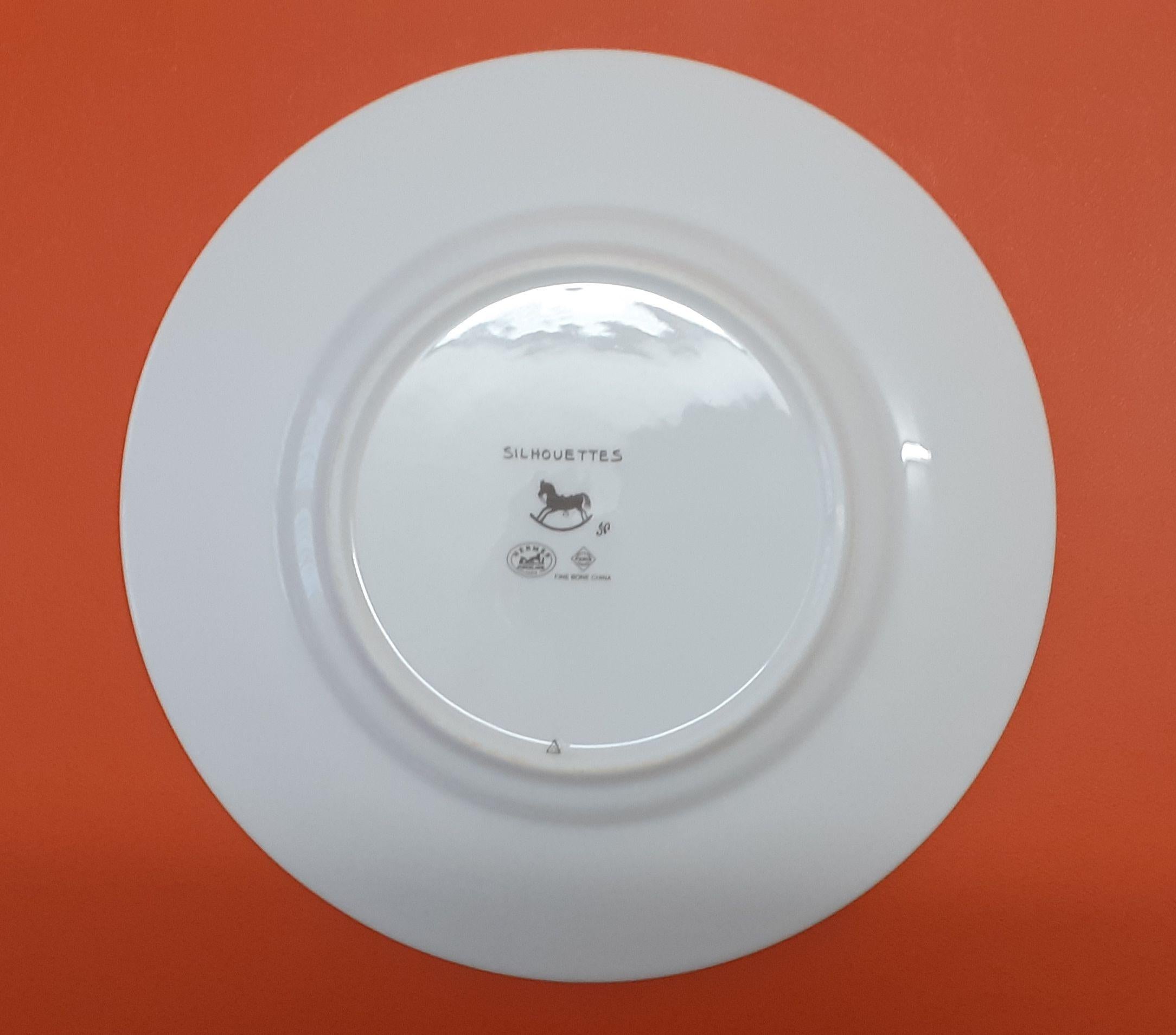 Hermès Set of 2 Plates Sihouettes Collection  For Sale 1