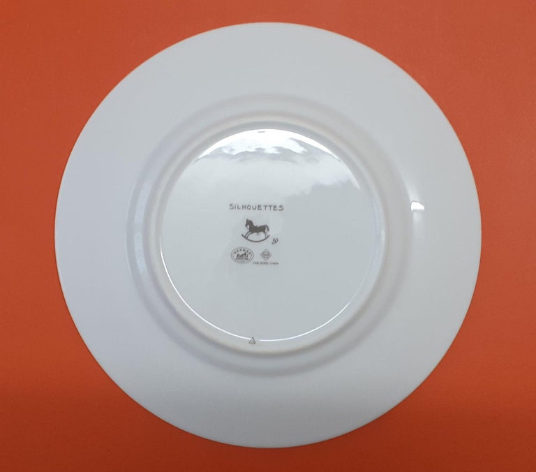 Hermès Set of 2 Plates Sihouettes Collection For Sale at 1stDibs