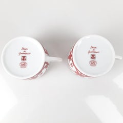Hermès Set of 2 porcelain Balcon du Guadalquivir tea cup and saucer