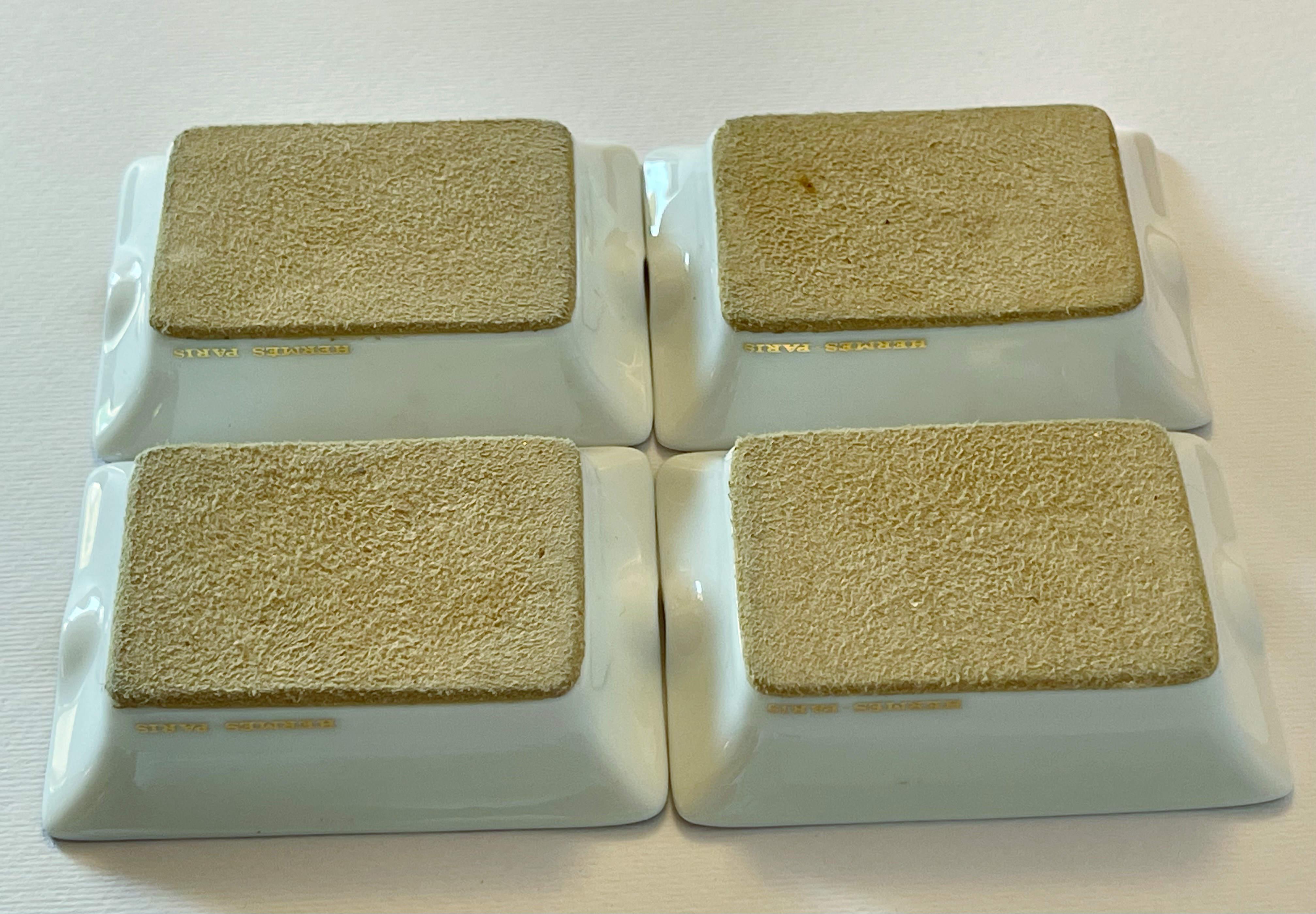 Hermes Set of 4 Tohu Bohu Mini Ashtrays 6