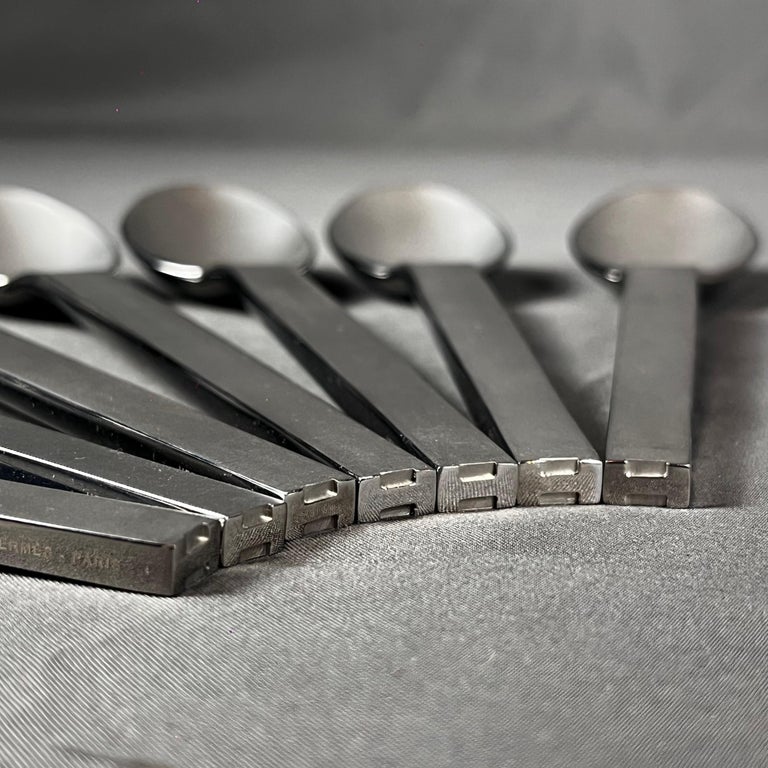 Hermès Set of 7 HTS Collection Dinner Spoons For Sale at 1stDibs