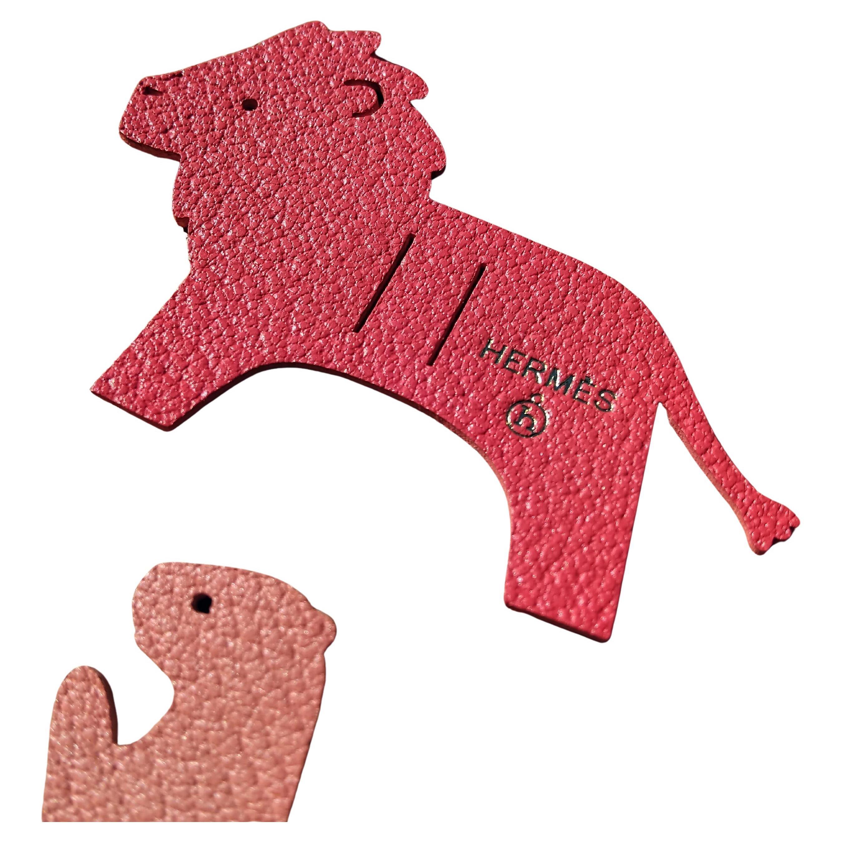 Hermès Set of 7 Leather Charms Petit h For Sale 9