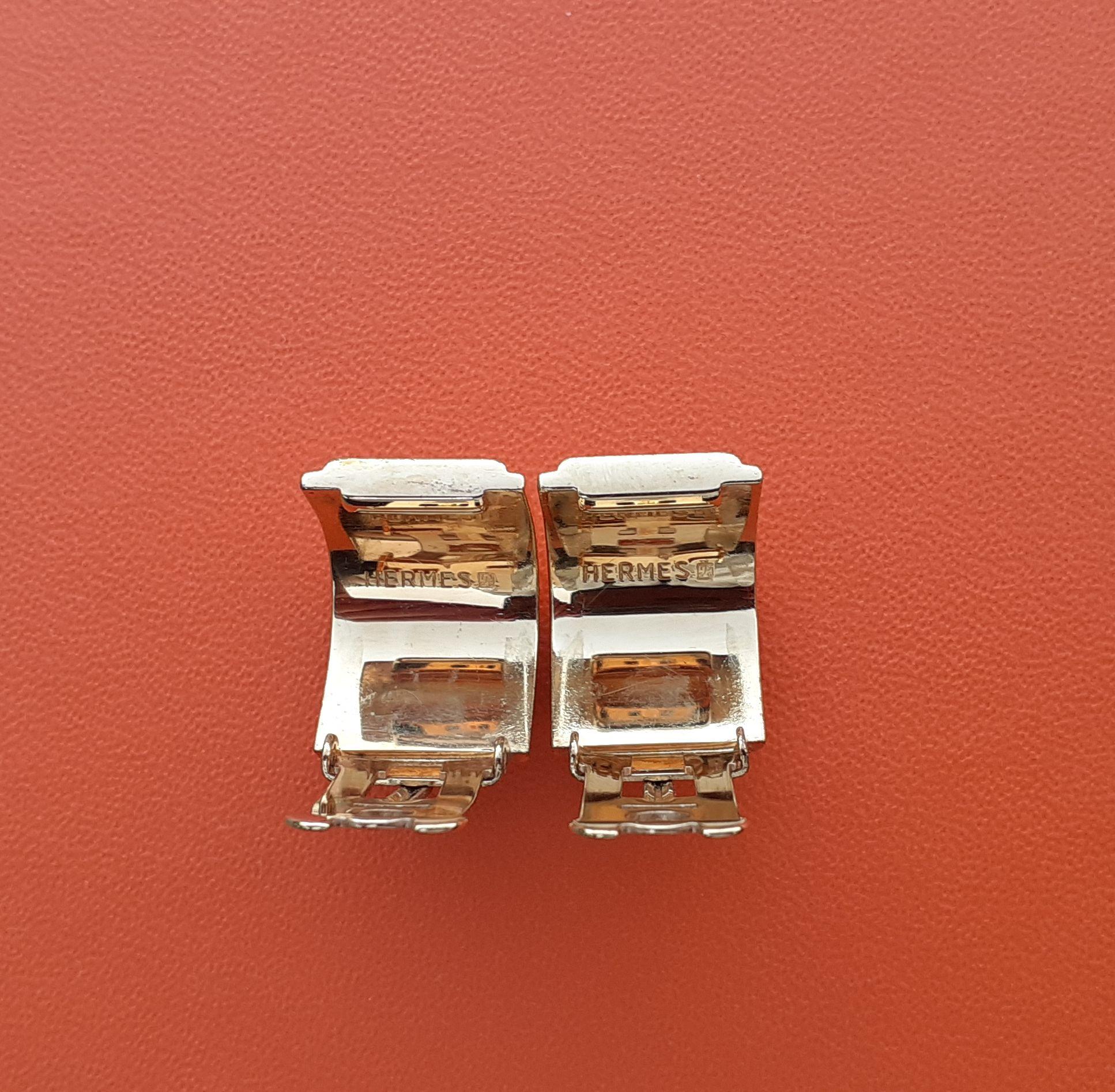 Hermès Set of Bracelet and Earrings Leopard Fur Print Size 65 For Sale 9