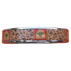 Hermès Set di bracciali e orecchini con stampa di pelliccia di leopardo Taglia 65