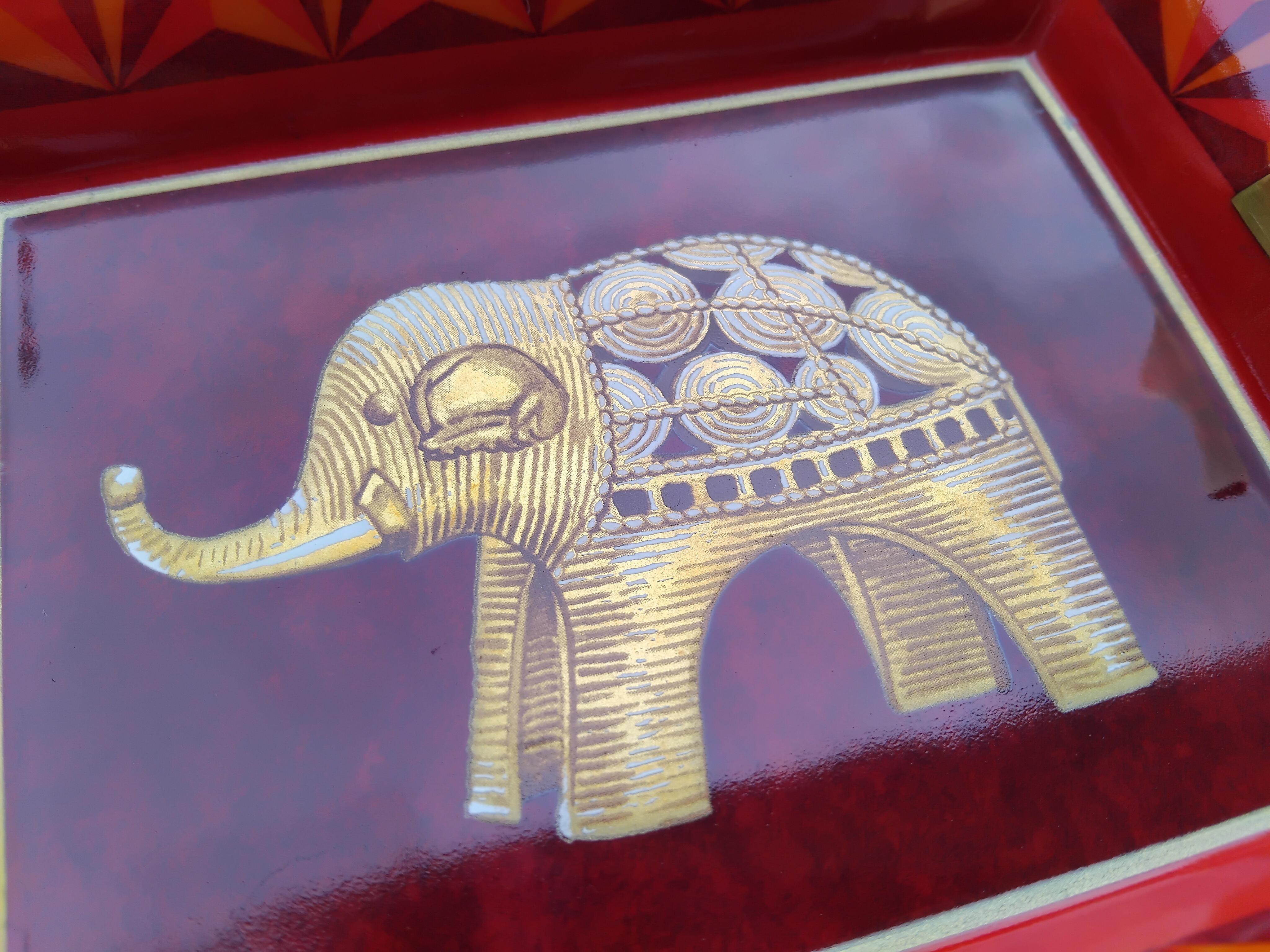 Hermès Set von Maske und Elefant Matching Aschenbecher Porzellan Afrika Thema im Angebot 6