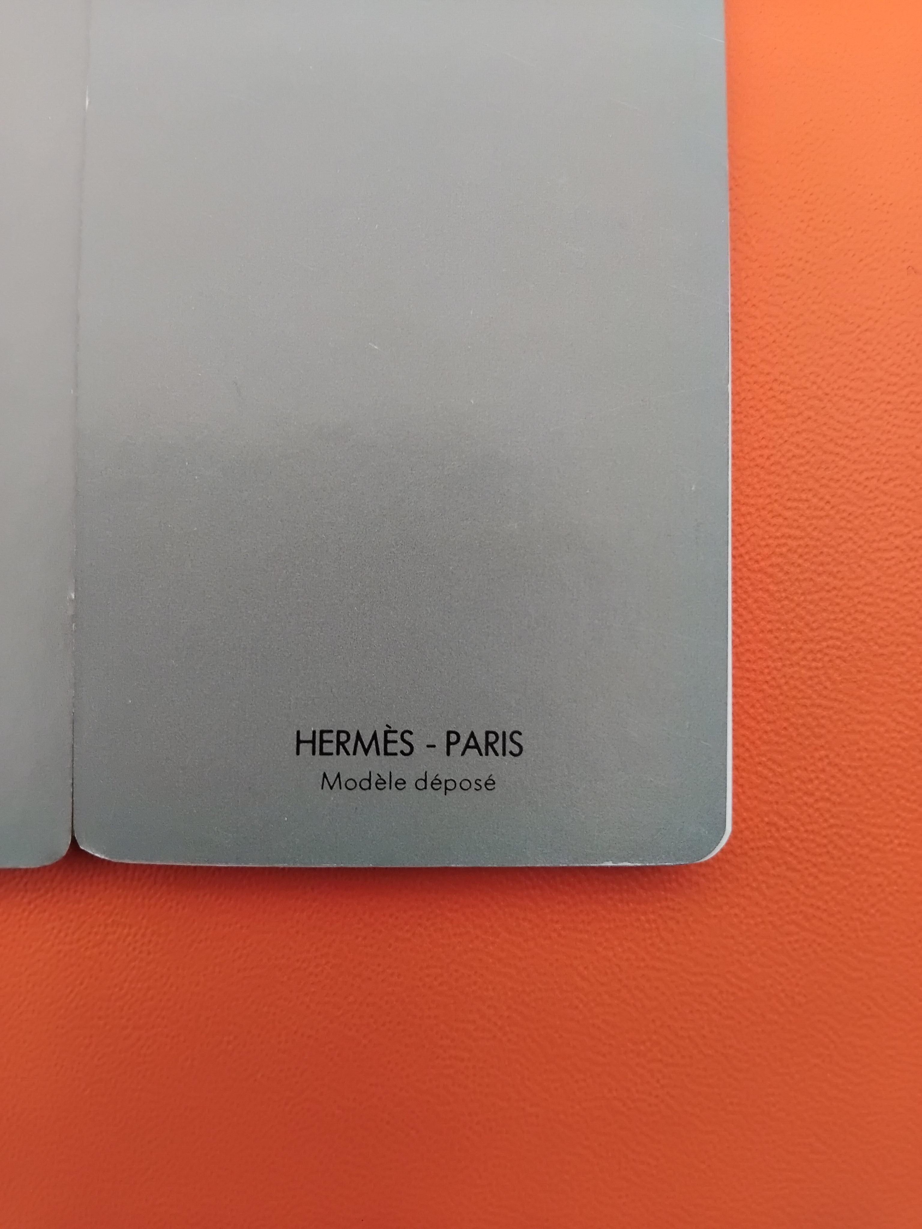 Hermès Set of Notepad and Cover in Gold Leather Olympic Games Logo For Sale 5