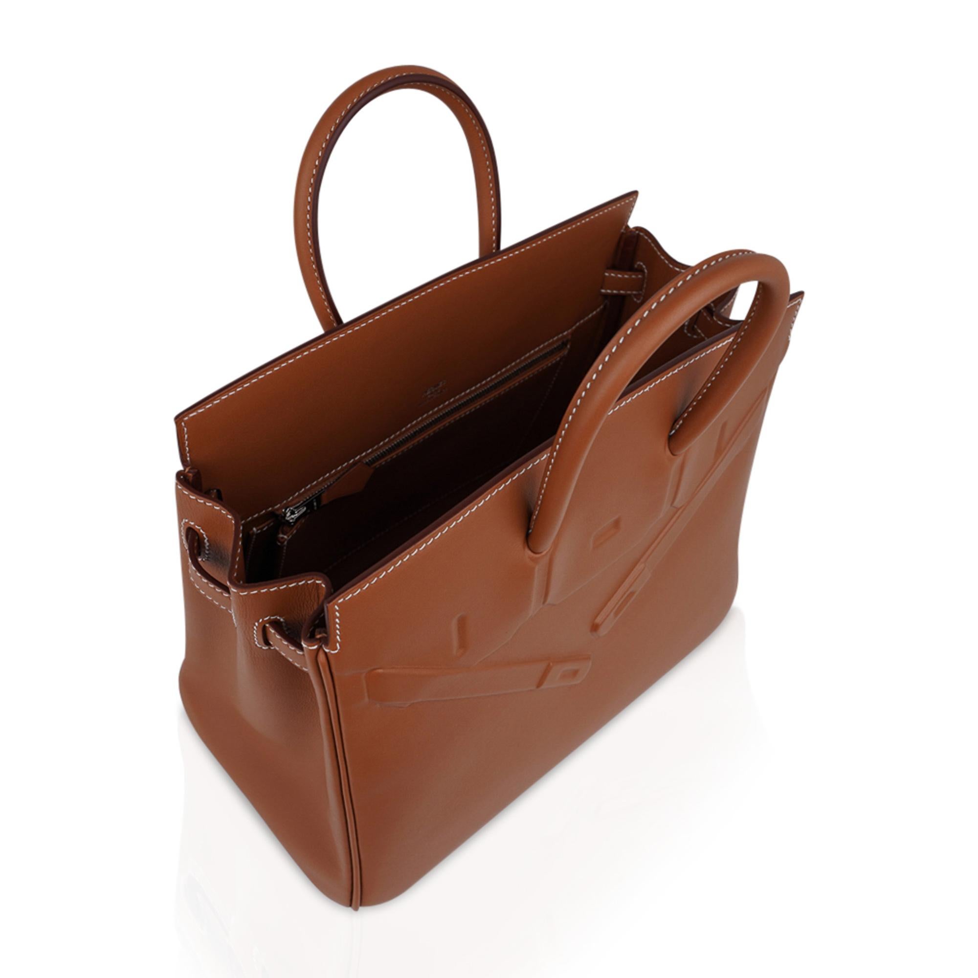 Hermes Shadow Birkin 25 Bag Gold Evercalf Limited Edition 2