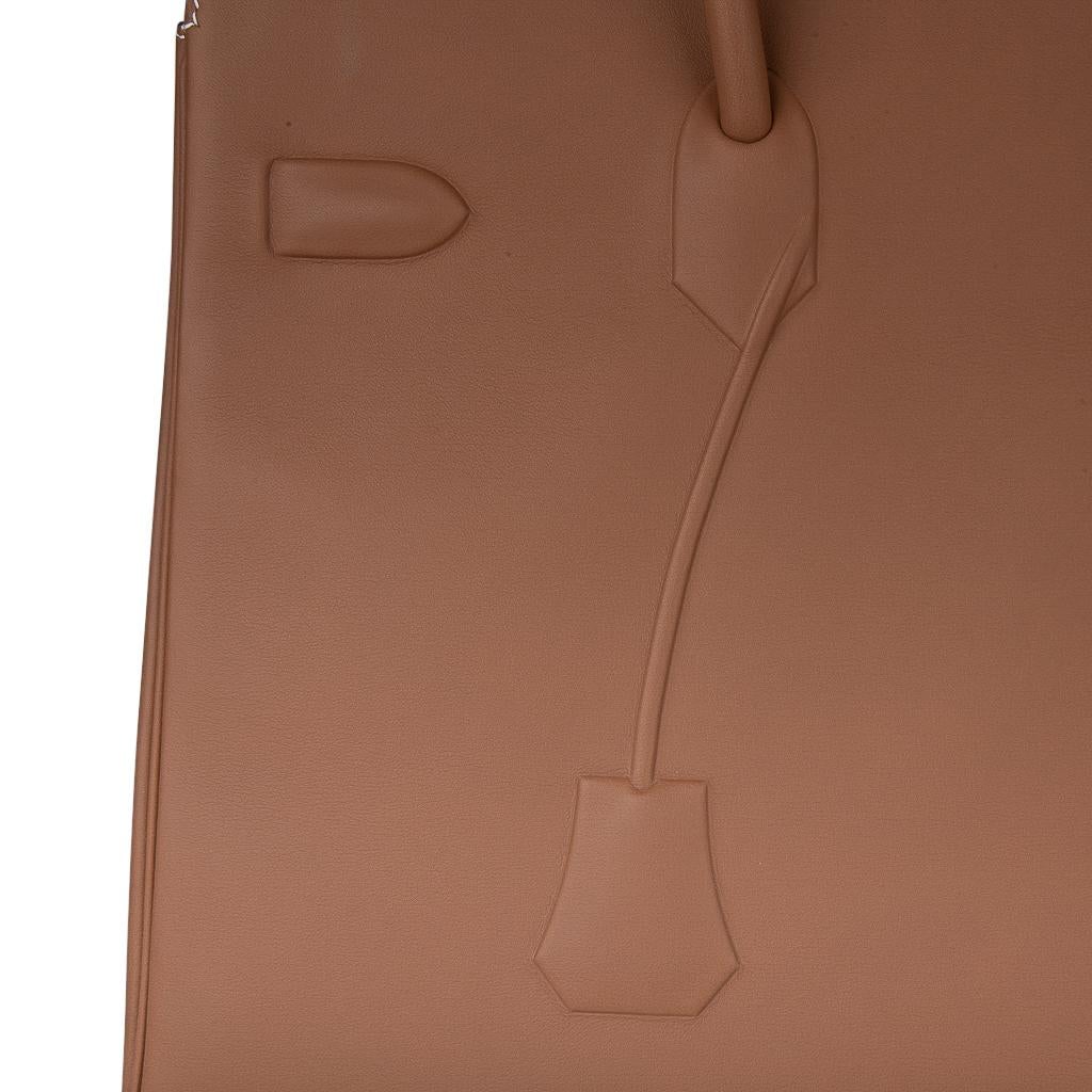 Hermes Shadow Birkin 35 Bag Limited Edition Gold Evercalf Leather New 1