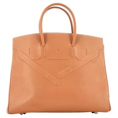 Sac Hermès Shadow Birkin doré Swift 35