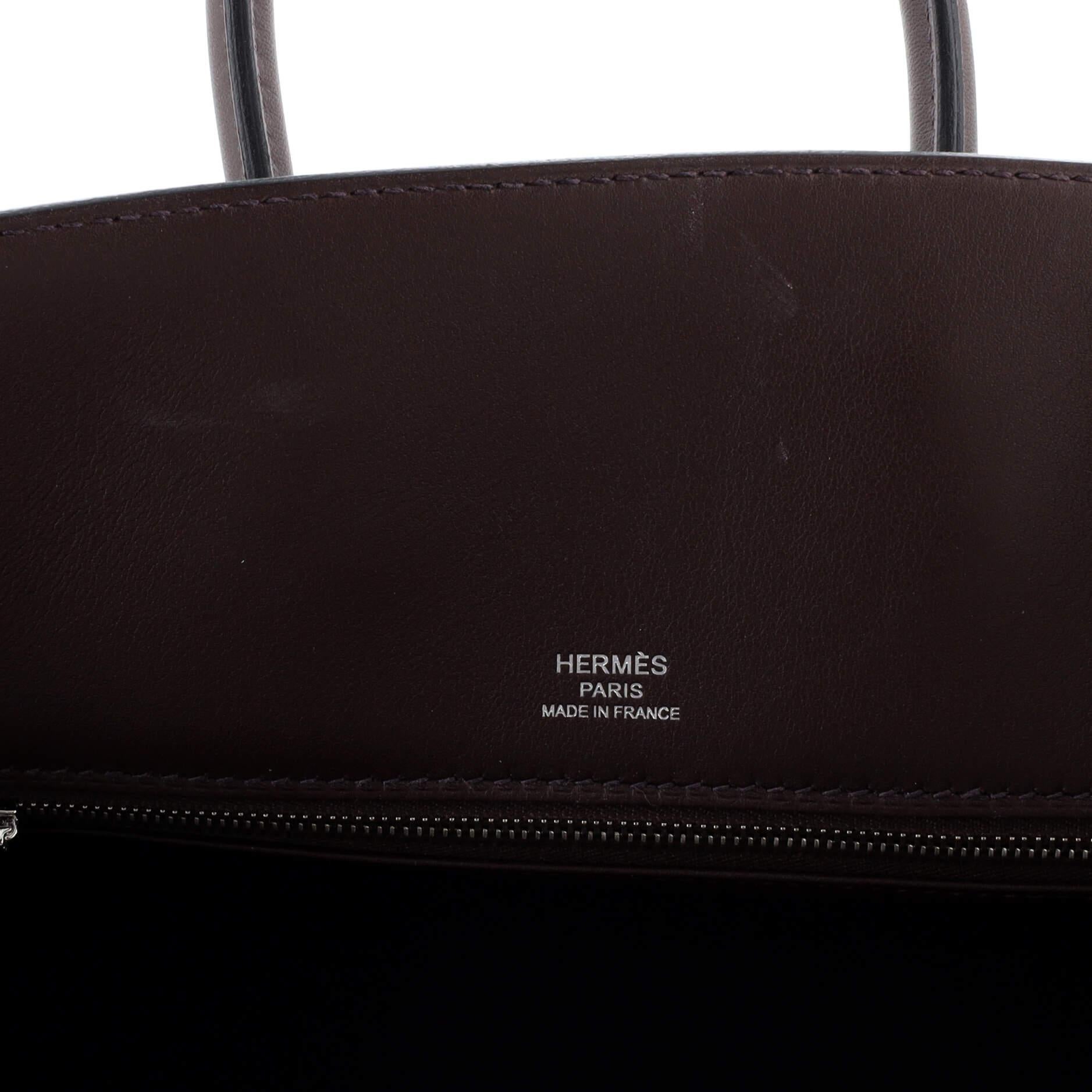 Hermes Shadow Birkin Bag Rouge Sellier Swift 25 2