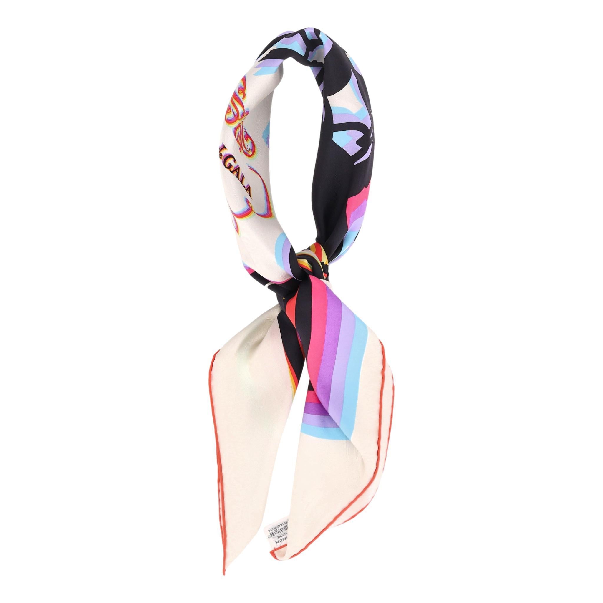 Gray Hermes Shadow Brides de Gala scarf 90