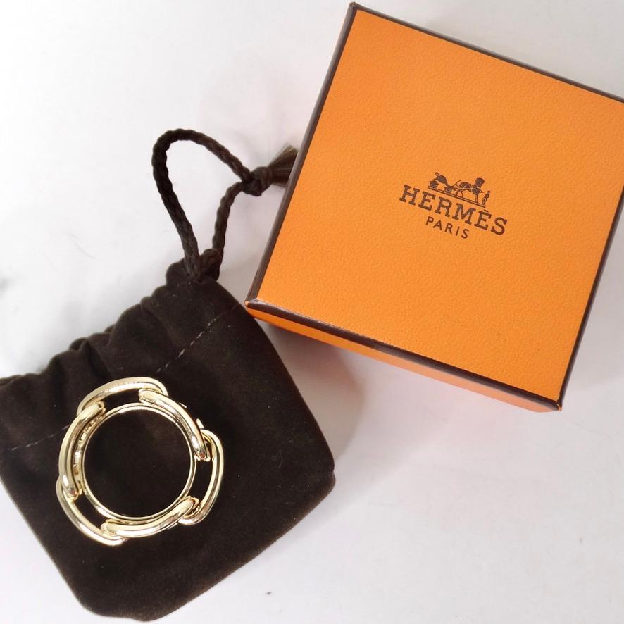 Orange Hermes Shane D'ancle Regate Scarf Ring For Sale