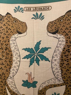 Hermès Shawl 140 "Les Léopards"