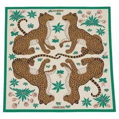 Hermès Shawl 140 "Les Léopards"